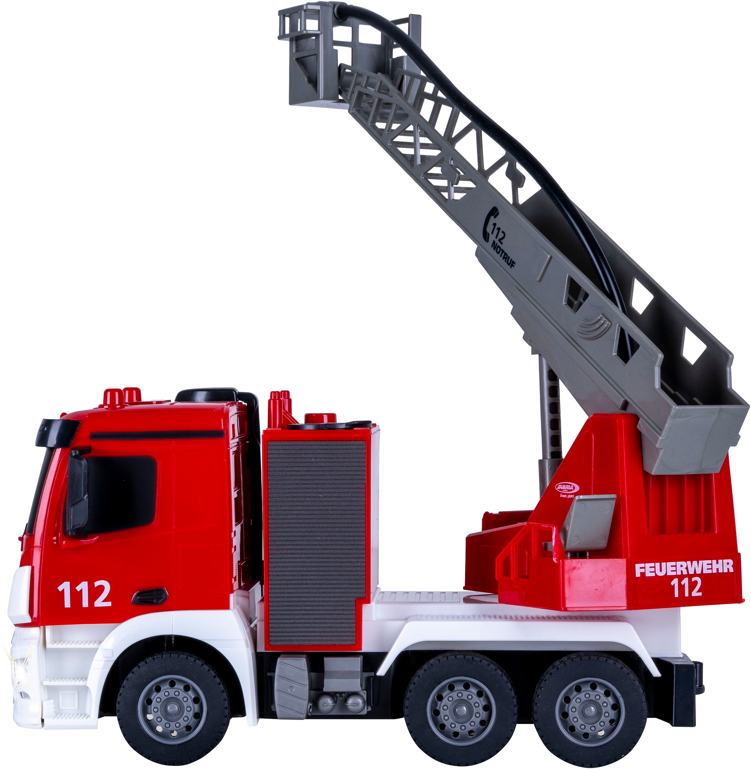 Jamara RC-LKW »Feuerwehr Drehleiter Mercedes -Benz Antos 2,4GHz«, mit Spritzfunktion; LED-Licht; Maßstab 1:26