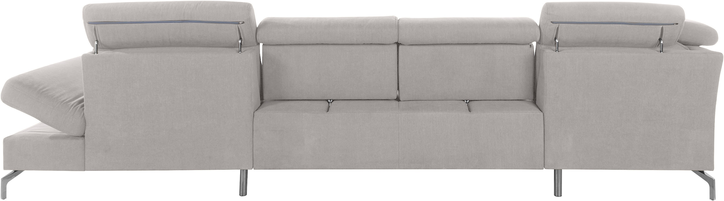 sit&more Wohnlandschaft »Brisbane U-Form«, Fußhöhe 15 cm, inklusive Sitztiefen-, Armteil- und Kopfteilverstellung