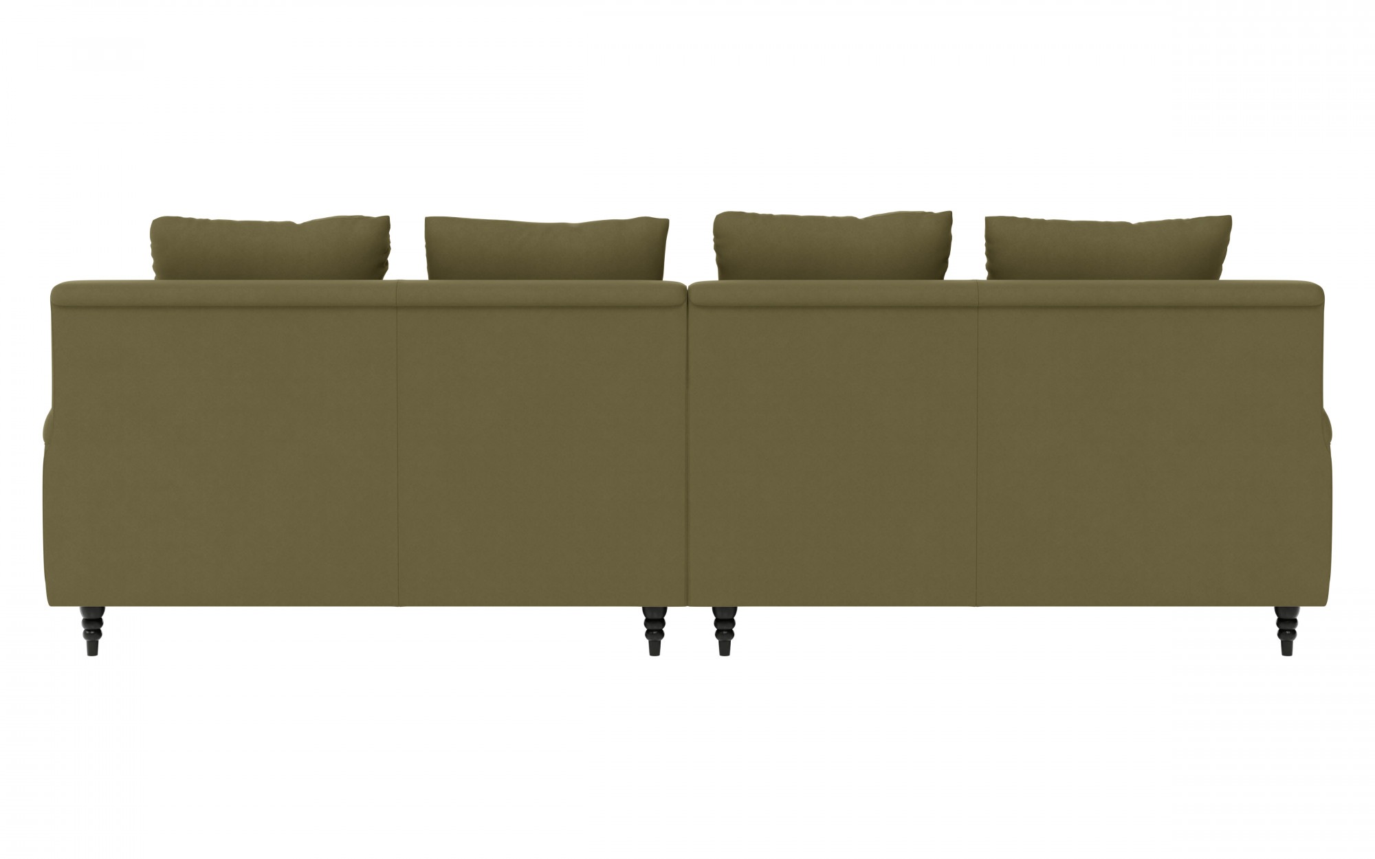 Guido Maria Kretschmer Home&Living Big-Sofa »NORIN«, zwei Fußarten: vorne - Rollen, hinten - Holzfüße