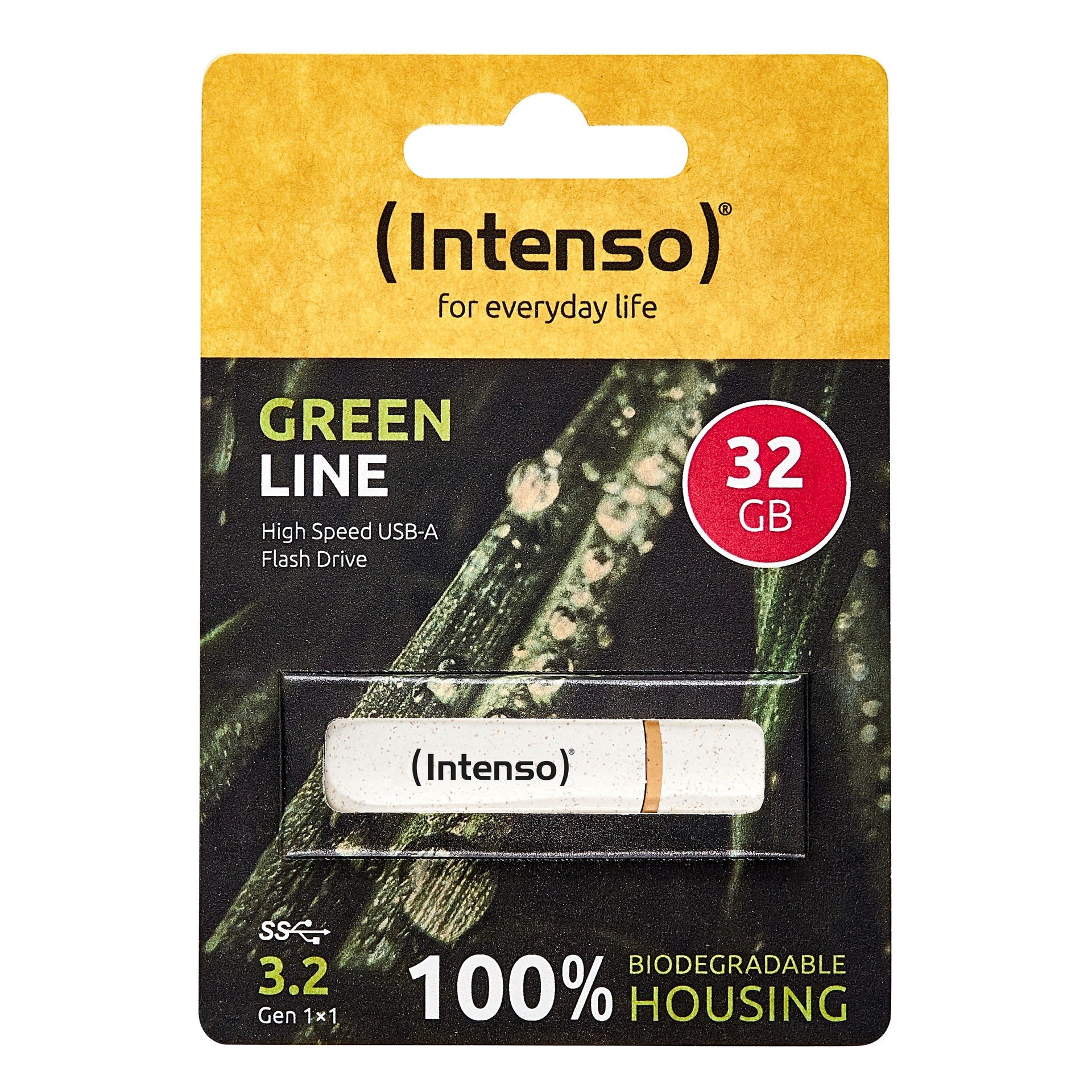 Intenso USB-Stick »Green Line 32 GB USB 3.2«, (USB 3.2 Lesegeschwindigkeit 70,00 MB/s)
