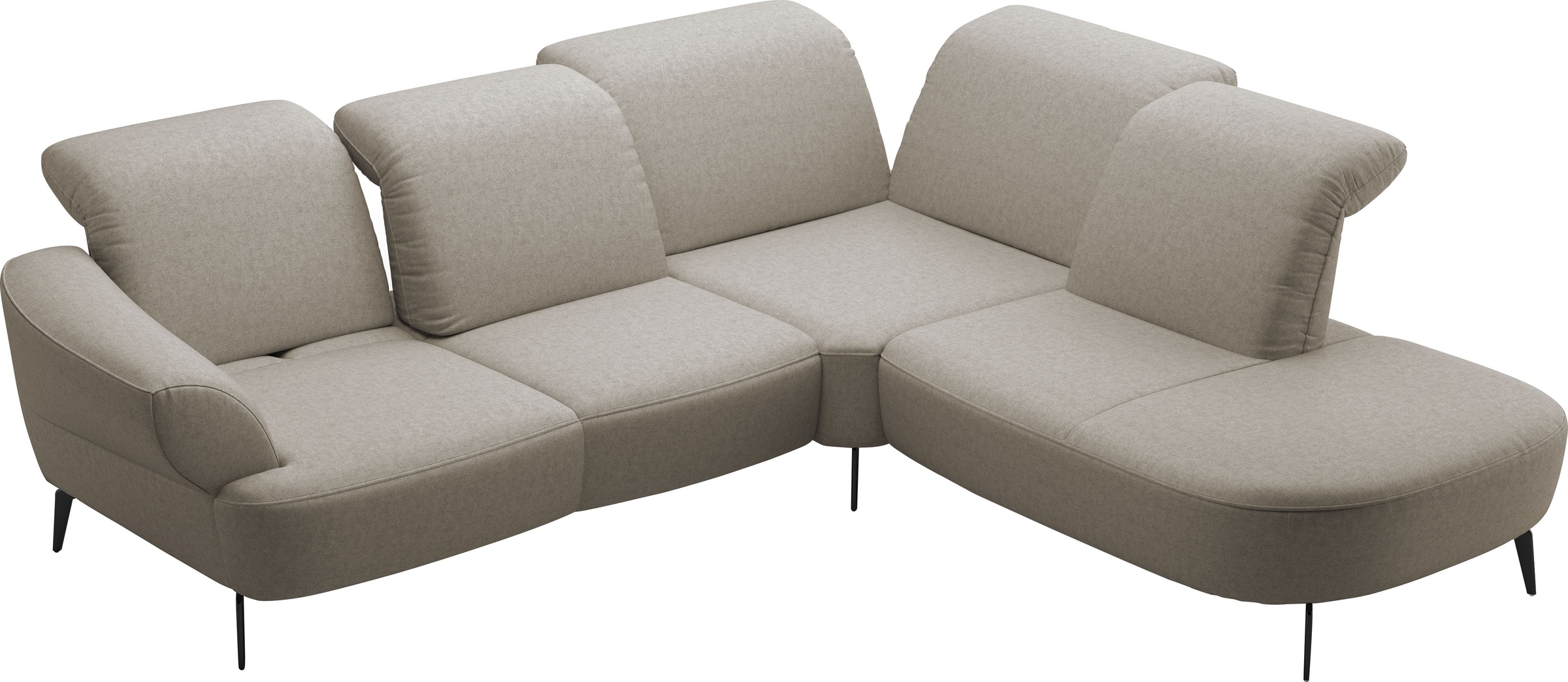 sit&more Ecksofa »Dance«, inkl.System Click&Seat und Sitztiefenverstellung