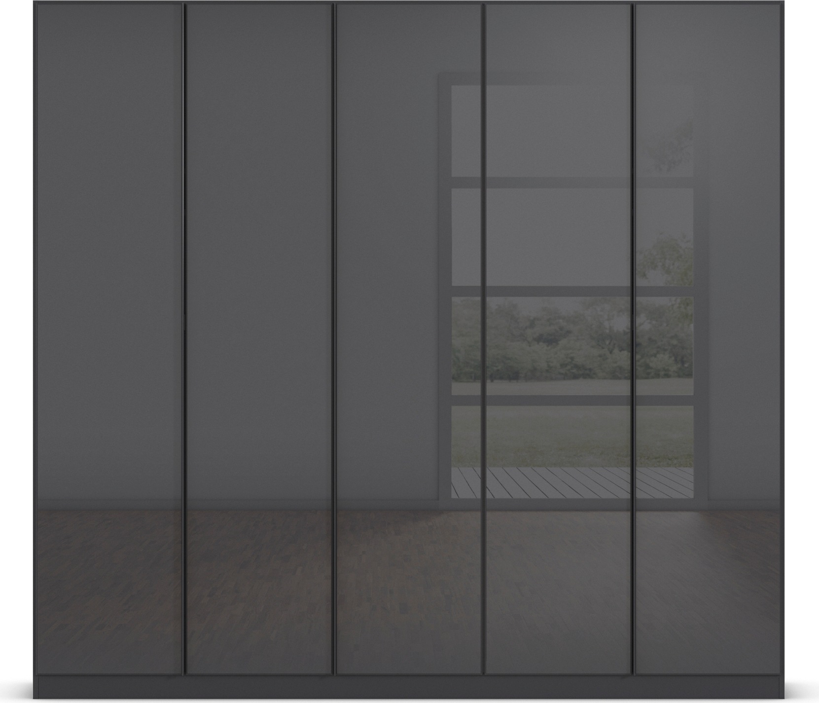 rauch Drehtürenschrank »Monostar«, mit Glasfront sowie umfangreicher Innenausstattung
