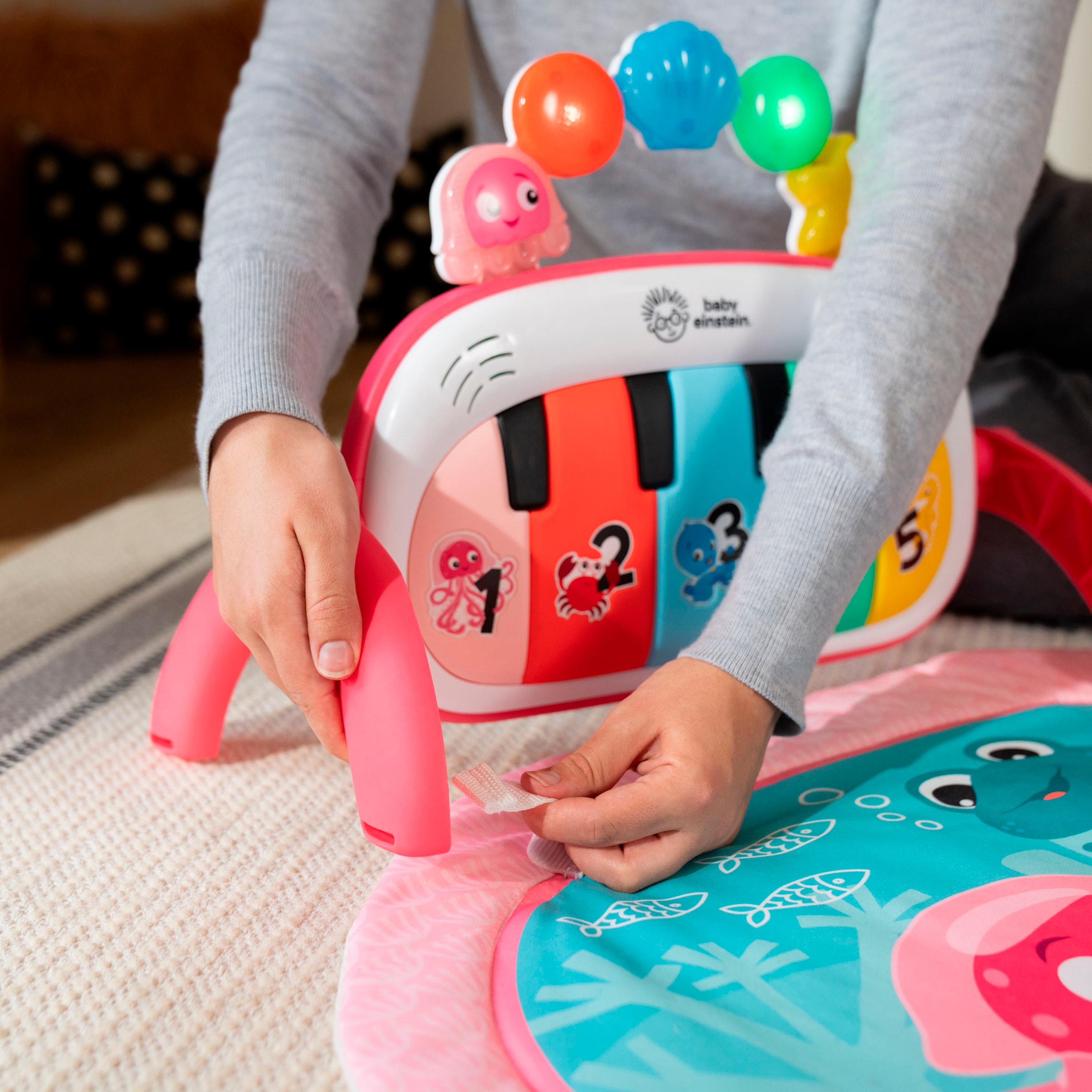 Baby Einstein Spielbogen »4-in-1 Kickin’ Tunes Jellyfish Jamboree Music & Language Discovery Gym«, mit Soundeffekt