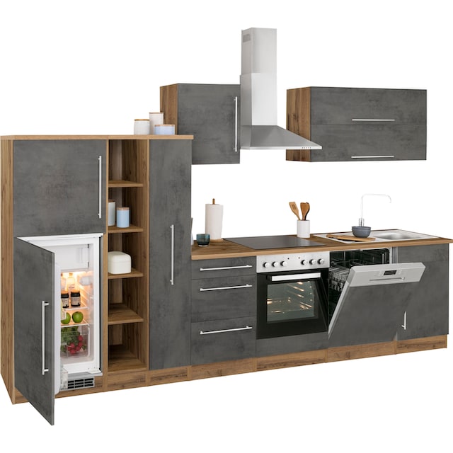 HELD MÖBEL Küchenzeile »Samos«, mit E-Geräten, Breite 340 cm auf Raten  kaufen