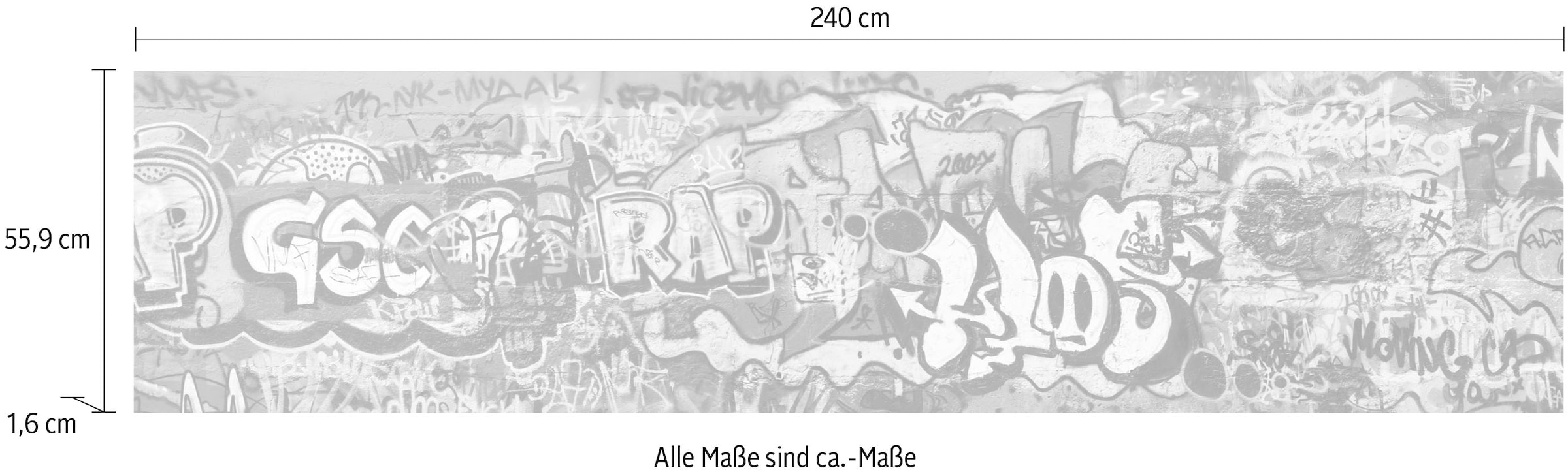 Express Küchen Küchenrückwand »Graffiti«, (1 tlg.)