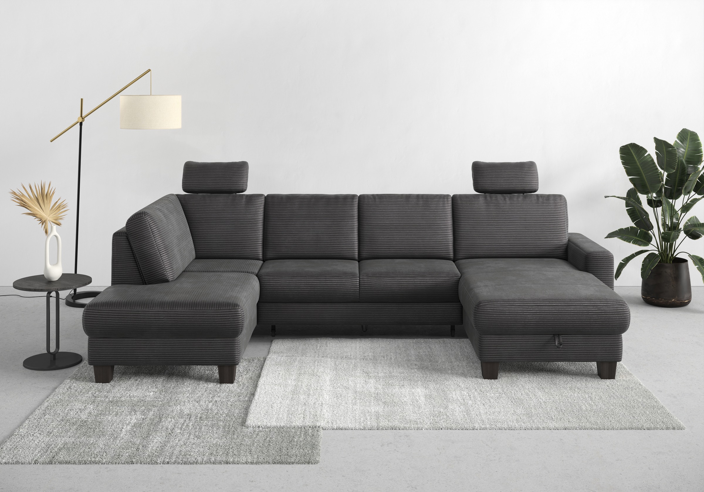 Home affaire Wohnlandschaft »Summer U-Form«, mit oder ohne Bettfunktion und günstig online kaufen