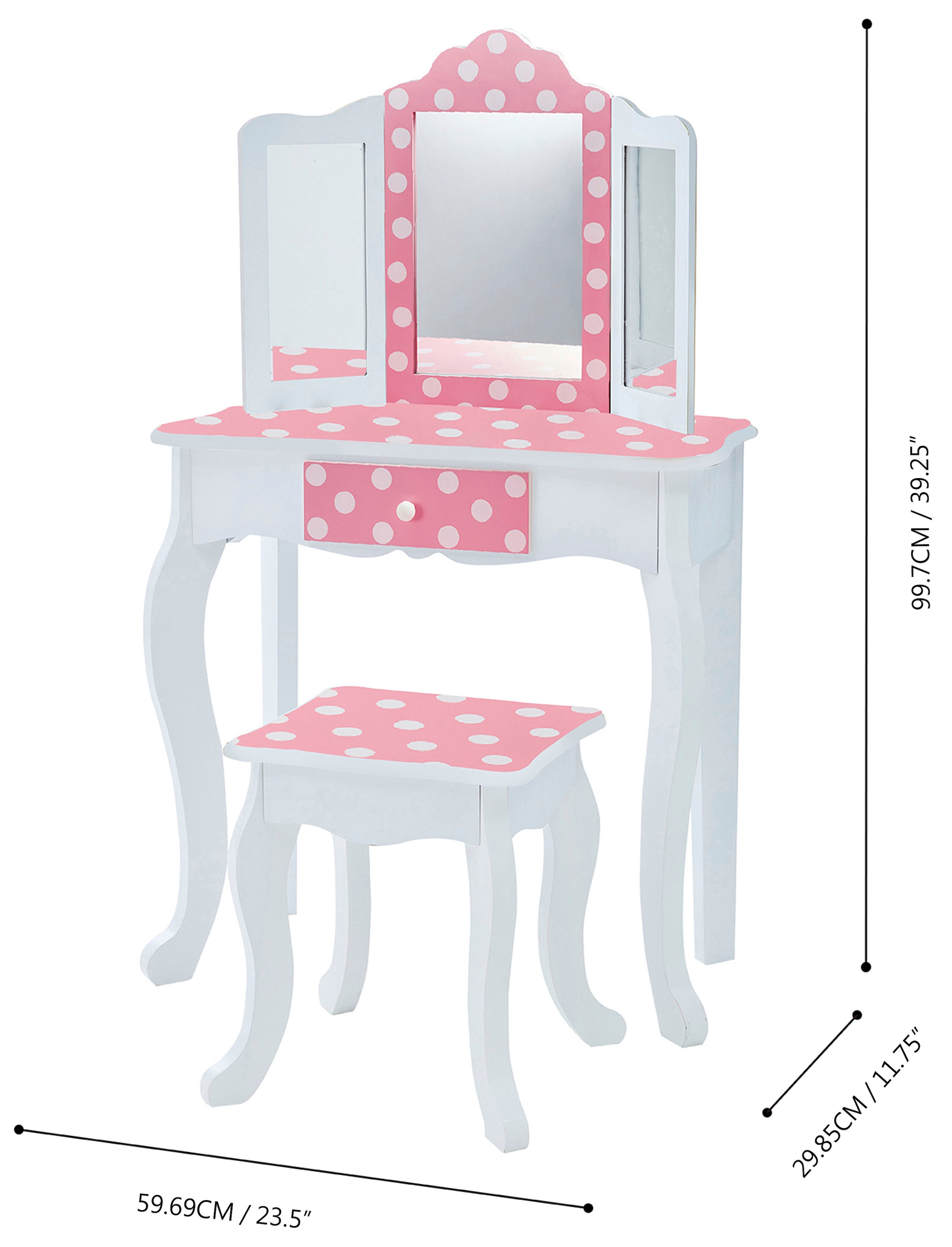 TEAMSON™ KIDS    Schminktisch »Fantasy Fields, Gisele, Fashion Polka Dot Prints«