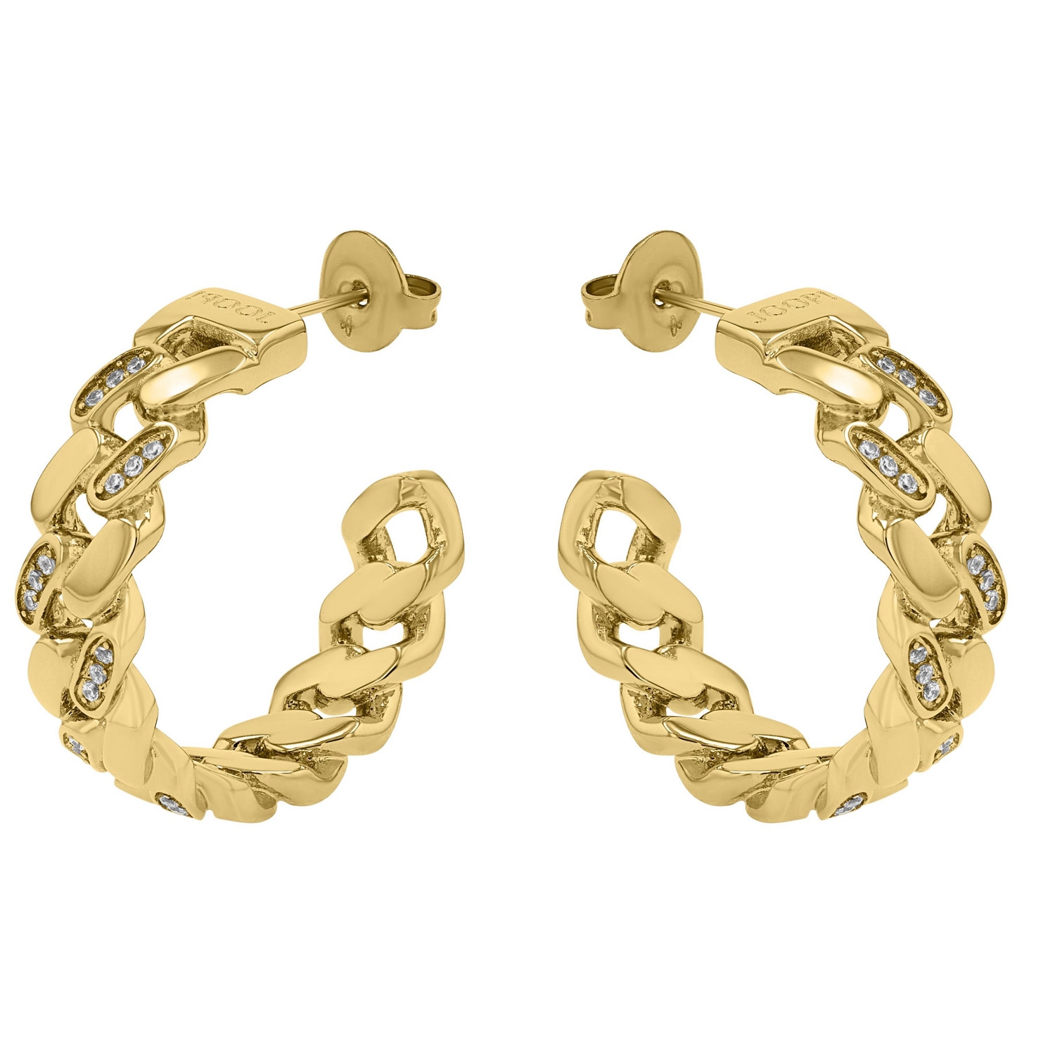 JOOP! Paar Creolen »Schmuck, Geschenk« mit Zirkonia (synth.)