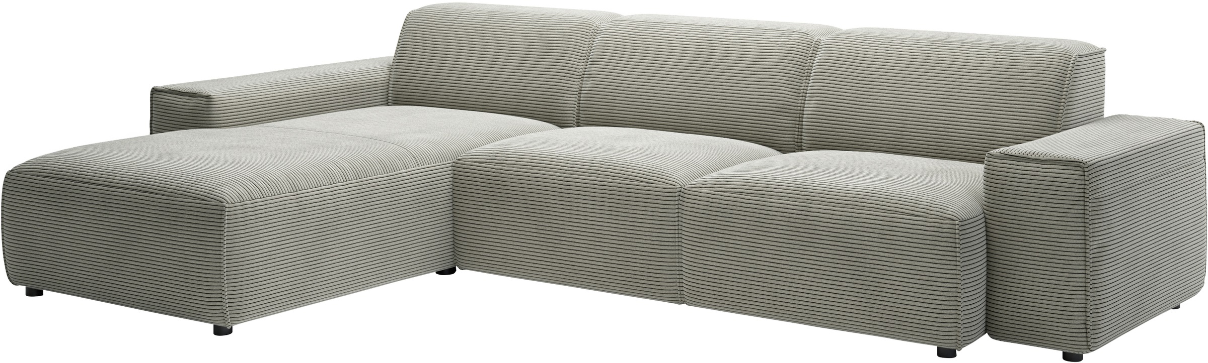 andas Ecksofa »Glimminge auch in Breitcord, Feincord, Bouclé + Easy care-Bezug«, L-Form, Breite 294, Zierkissen