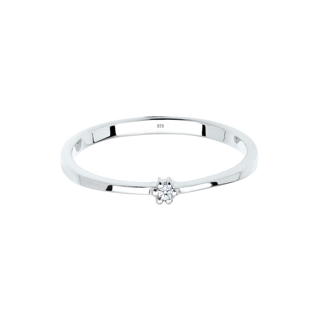 Elli DIAMONDS Verlobungsring »Verlobungsring Diamant 925er Sterling Silber«