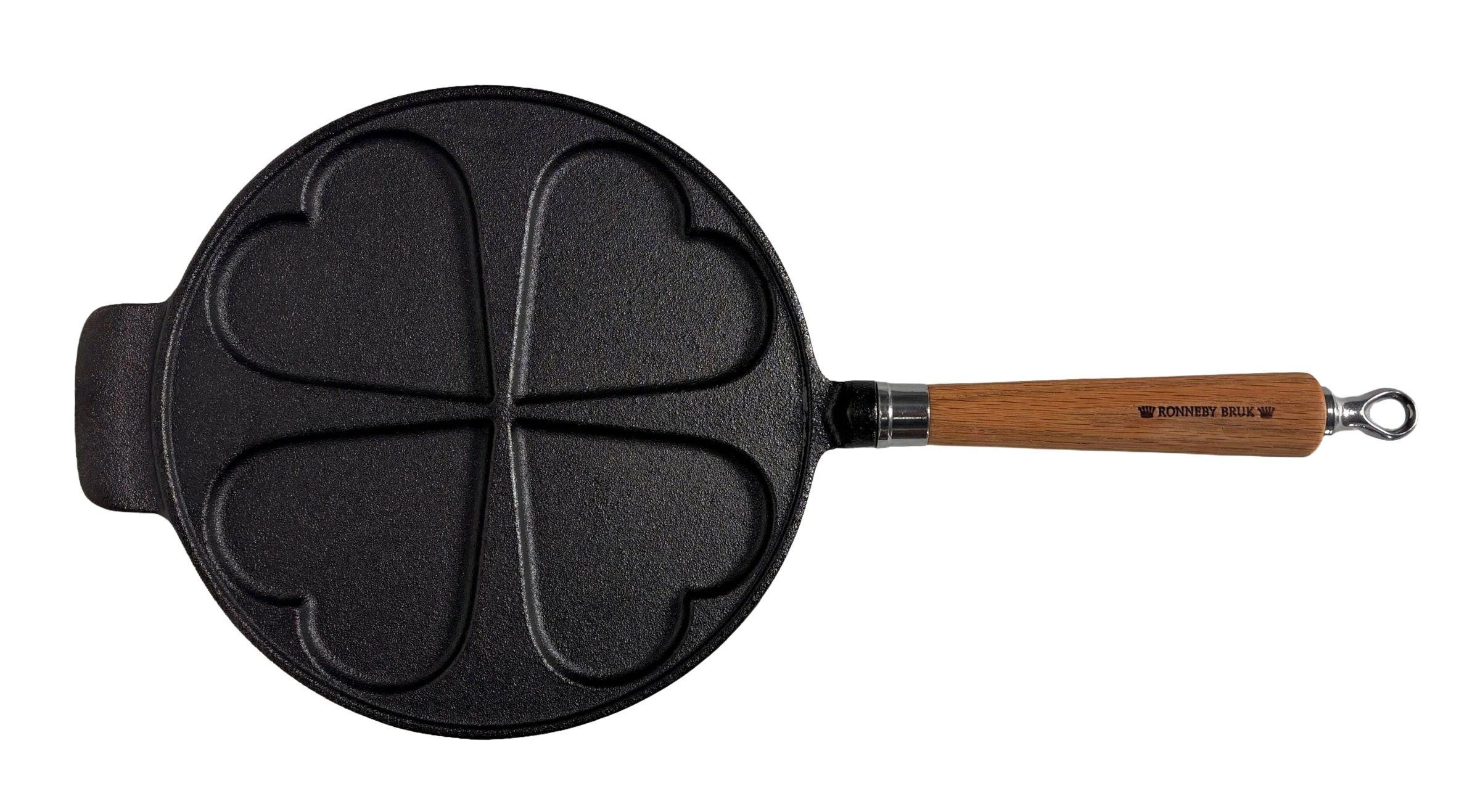 Ronneby Bruk Bratpfanne »Maestro Herzpfannkuchen-Pfanne, Ø 24 cm, mit Holzgriff« Gusseisen 1 tlg.