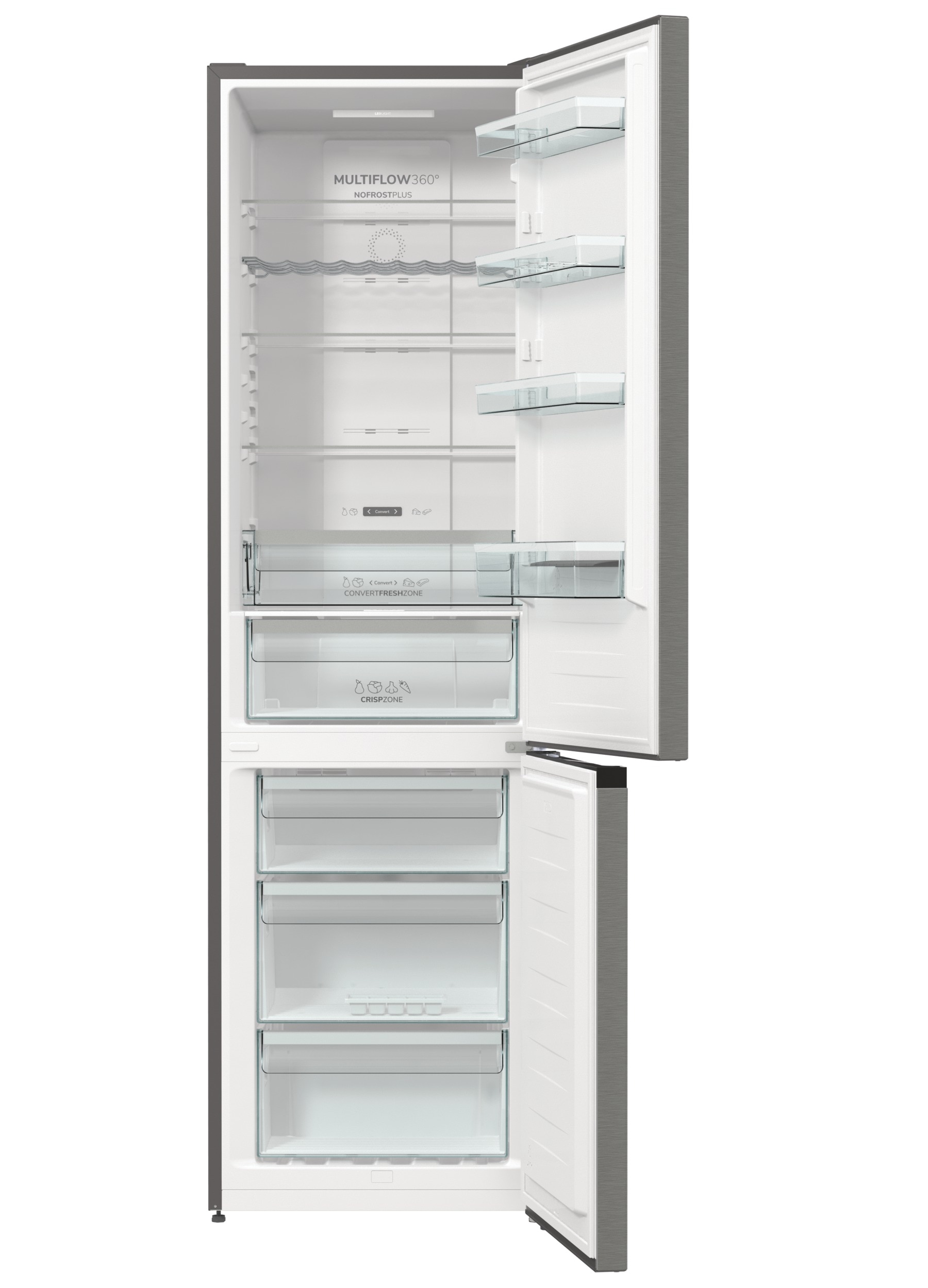 GORENJE Kühl-/Gefrierkombination »NRK620B61X4OT«, kein Abtauen Dank NoFrostPlus, CrispZone mit Feuchteregulierung