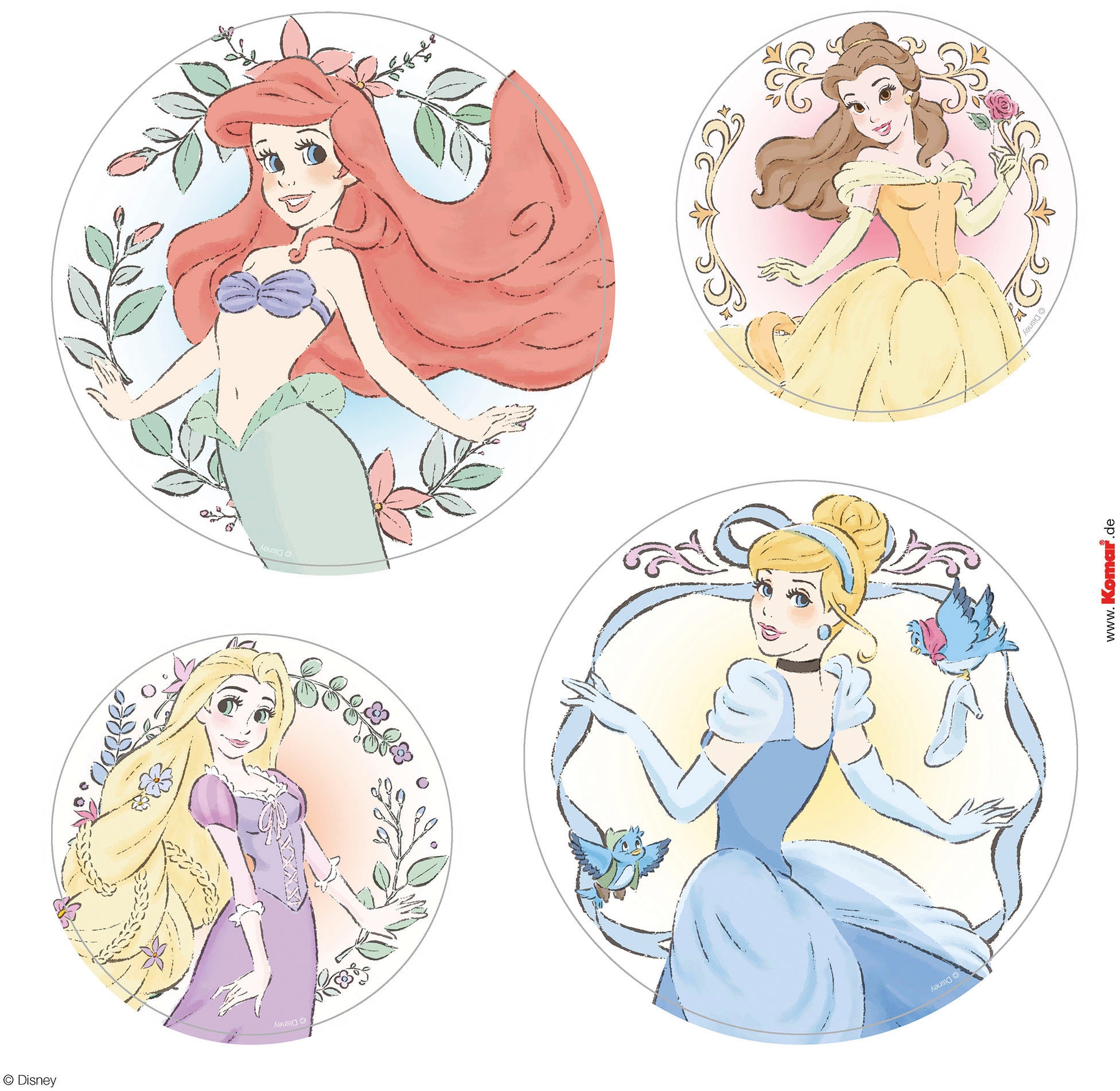 Komar Fensterbild »Princess Kindness« Fenstersticker, selbsthaftend