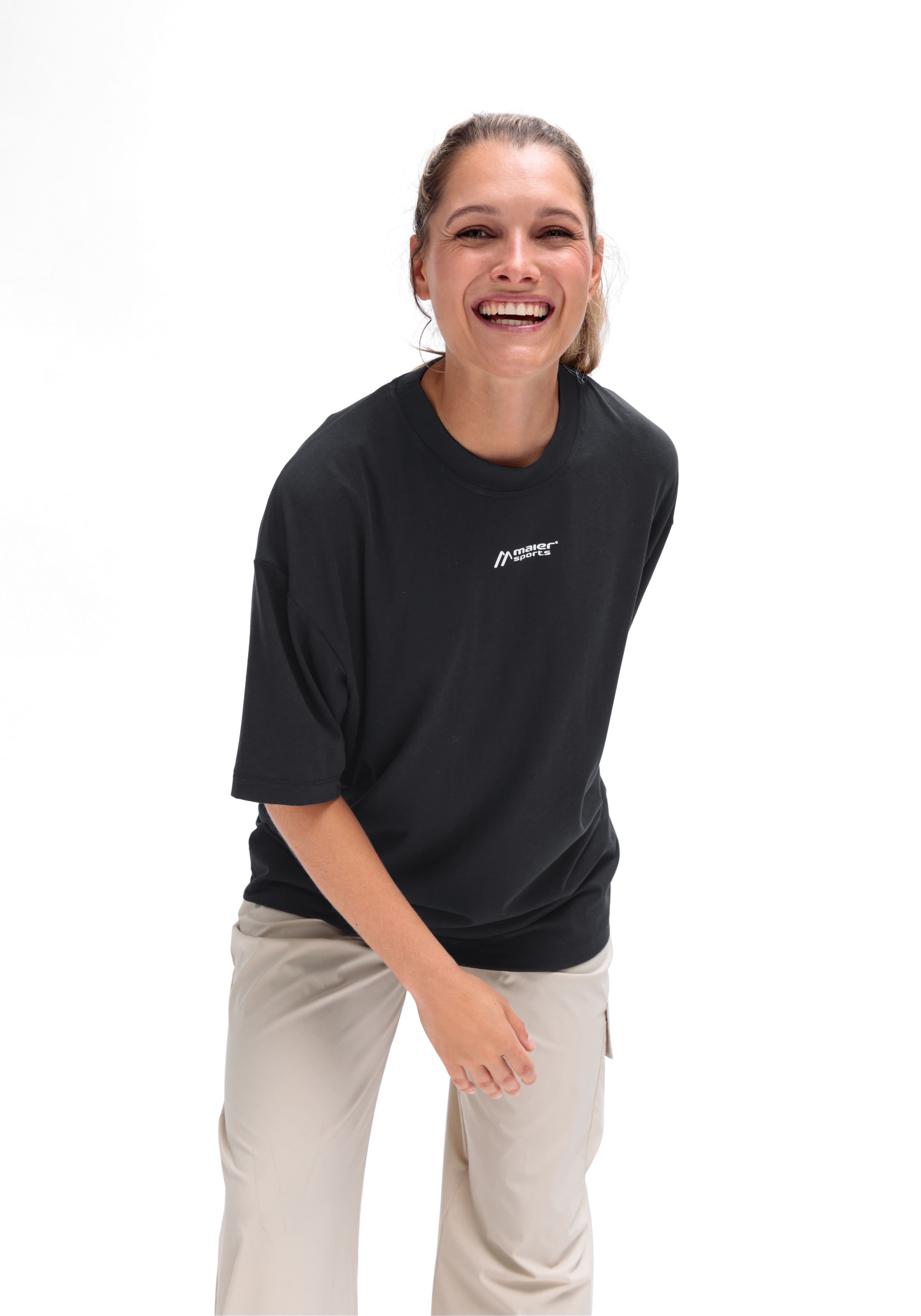 Maier Sports Kurzarmshirt »MS FAV TEE« Unisex T-Shirt lockere Passform mit bequemem Schnitt