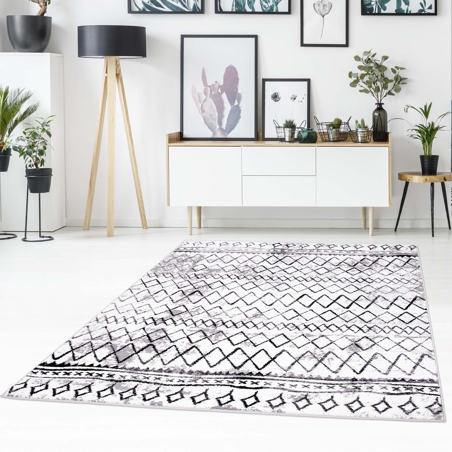 Carpet City Teppich »Timeless 7547«, rechteckig, 6 mm Höhe, Kurzflor, Moder günstig online kaufen
