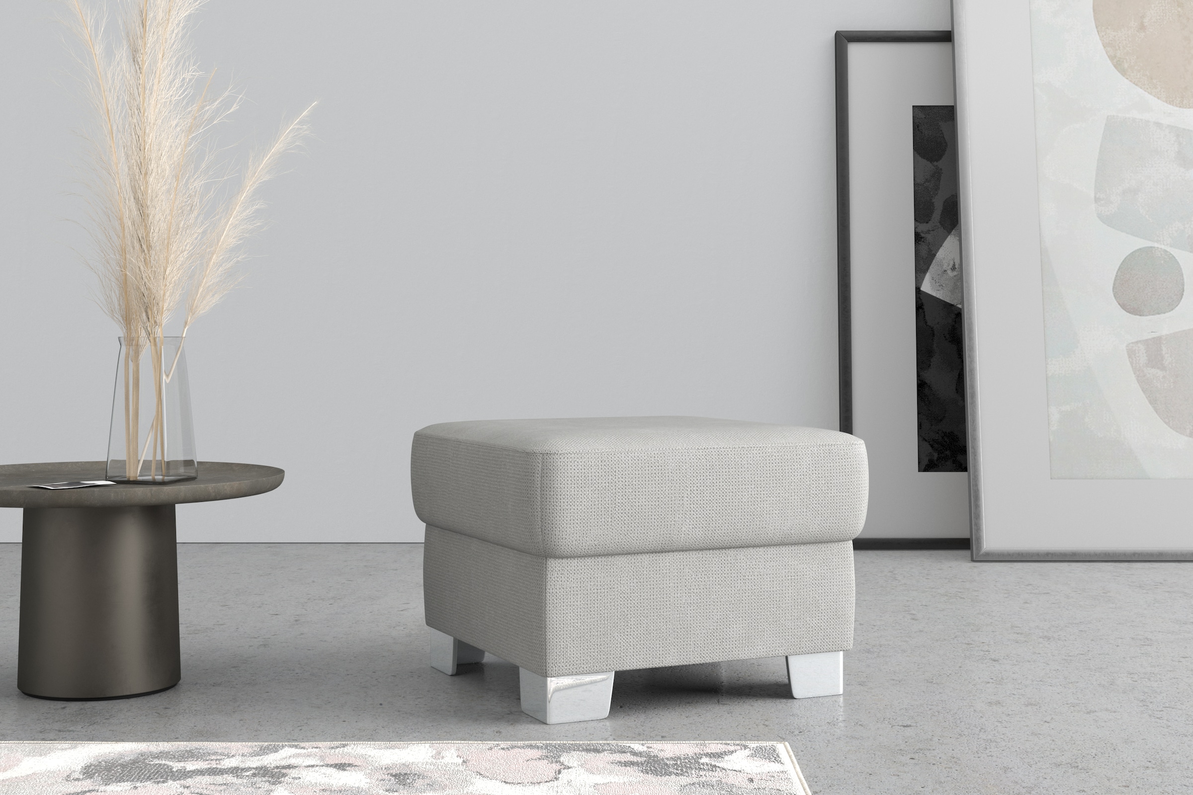 DOMO collection Hocker »Anzio«, wahlweise mit Federkern