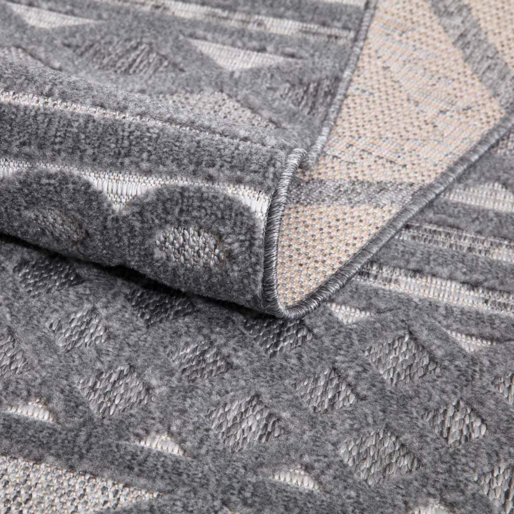 Carpet City Teppich »In-& Outdoorteppich Santorini 435, 3D-Effekt, Boho-Look«, rechteckig, 5 mm Höhe, Wetterfest & UV-beständig für Terrasse, Balkon, Küche, Flur