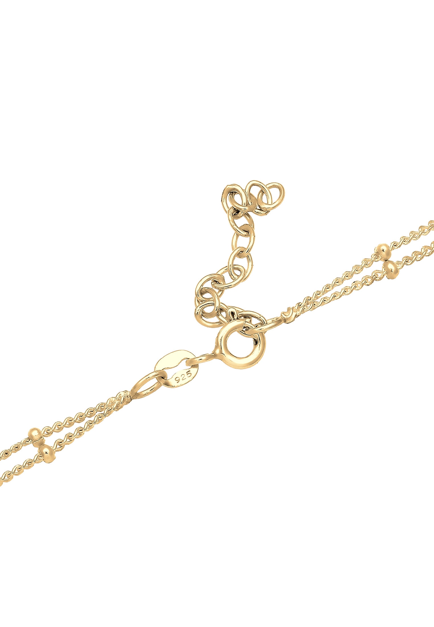 Elli Collier »Choker Layer Kugelkette Herz 925 Silber«