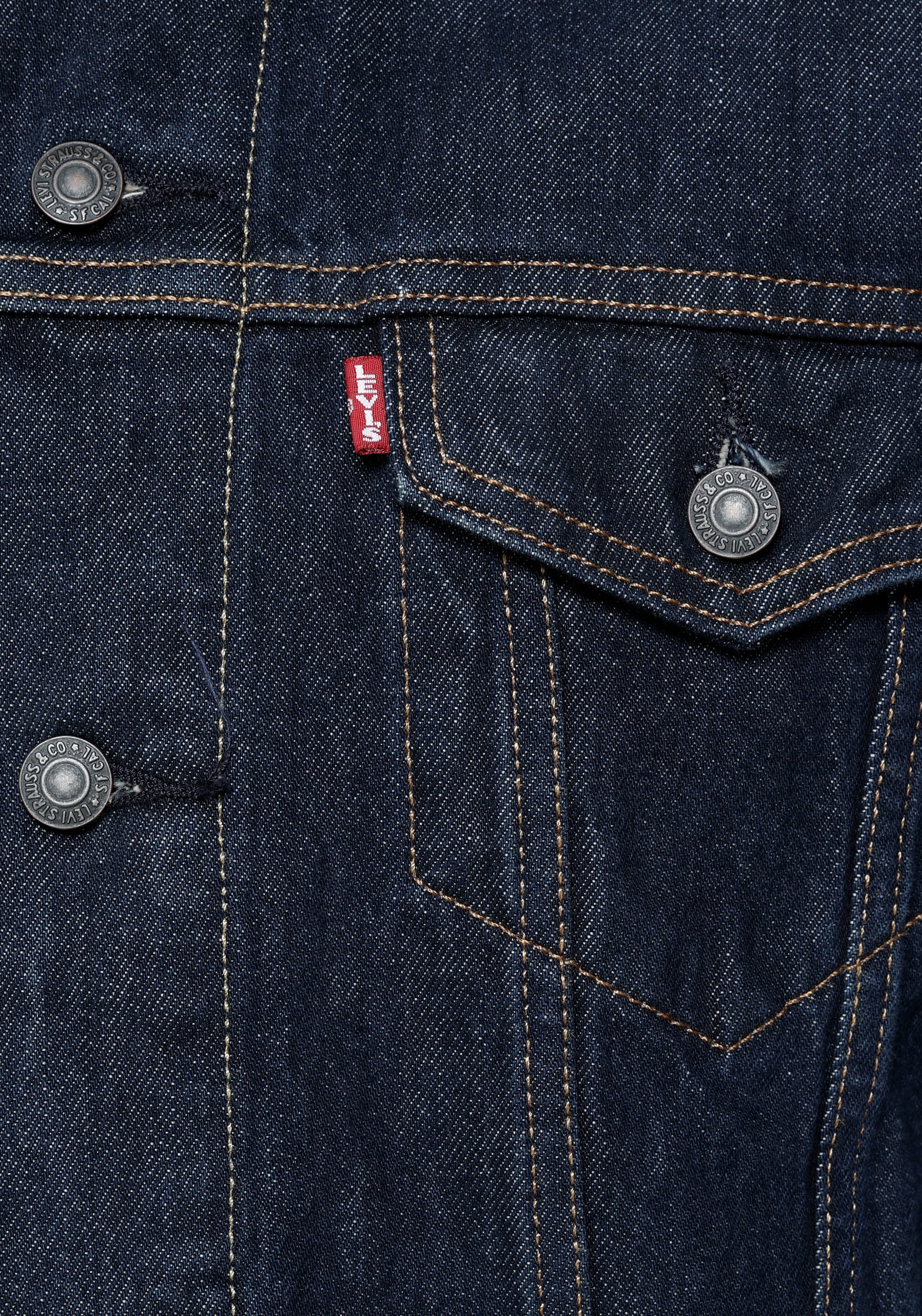 Levi's® Jeansjacke »VINTAGE FIT TRUCKER JKT«, ohne Kapuze, mit Knopfleiste