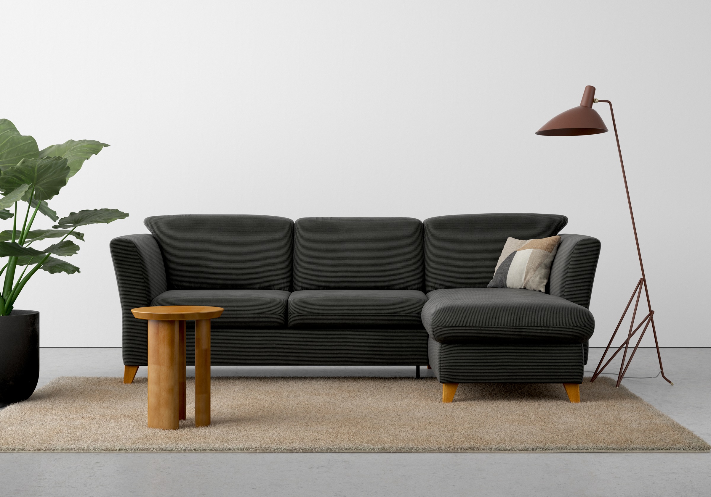 Home affaire Ecksofa »Trelleborg L-Form«, wahlweise mit Bettfunktion und Bettkasten, inkl. Federkern-Polsterung