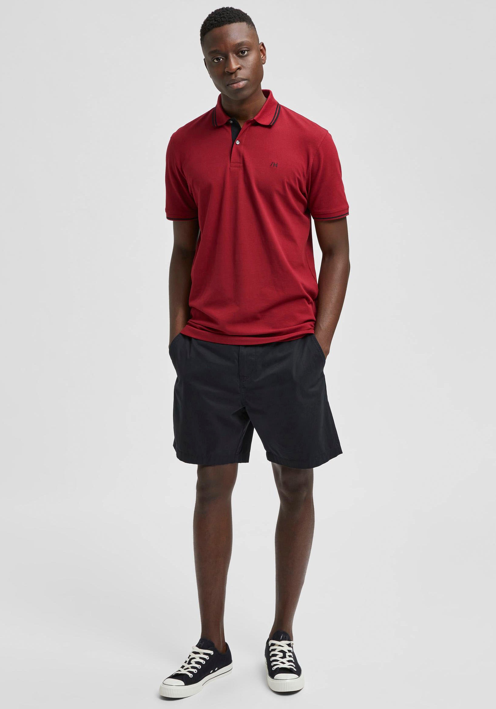 4. Bild von SELECTED HOMME Chinoshorts »SLHCOMFORT-HOMME FLEX SHORTS W NOOS«, unifarben