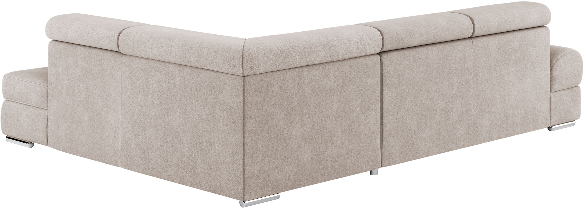 sit&more Ecksofa »Broadway L-Form«, mit verstellbaren Kopfteilen, wahlweise mit Bettfunktion