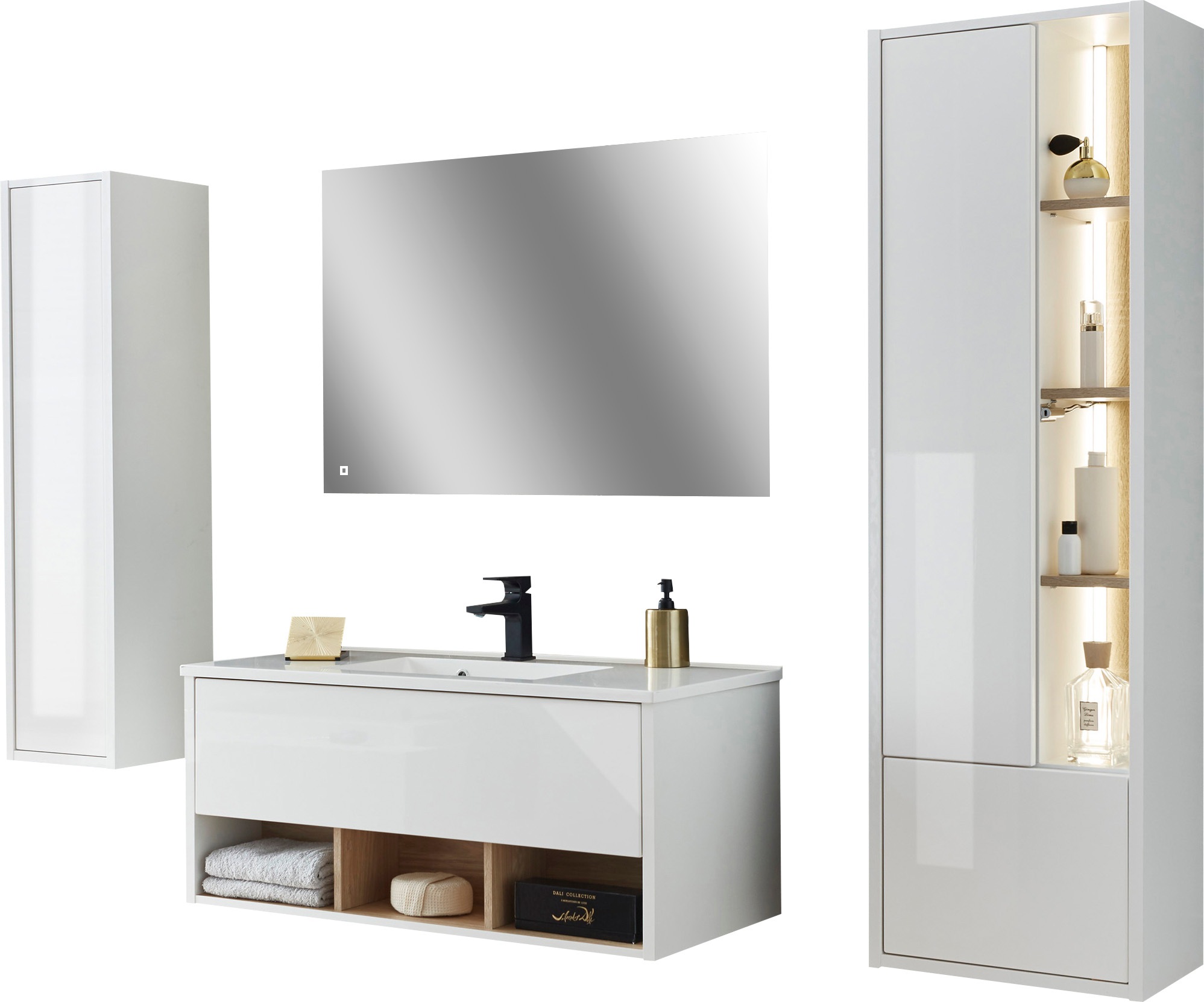 Places of Style Badmöbel-Set »Studio Line, Bad im modernen Design, 4-teilig günstig online kaufen