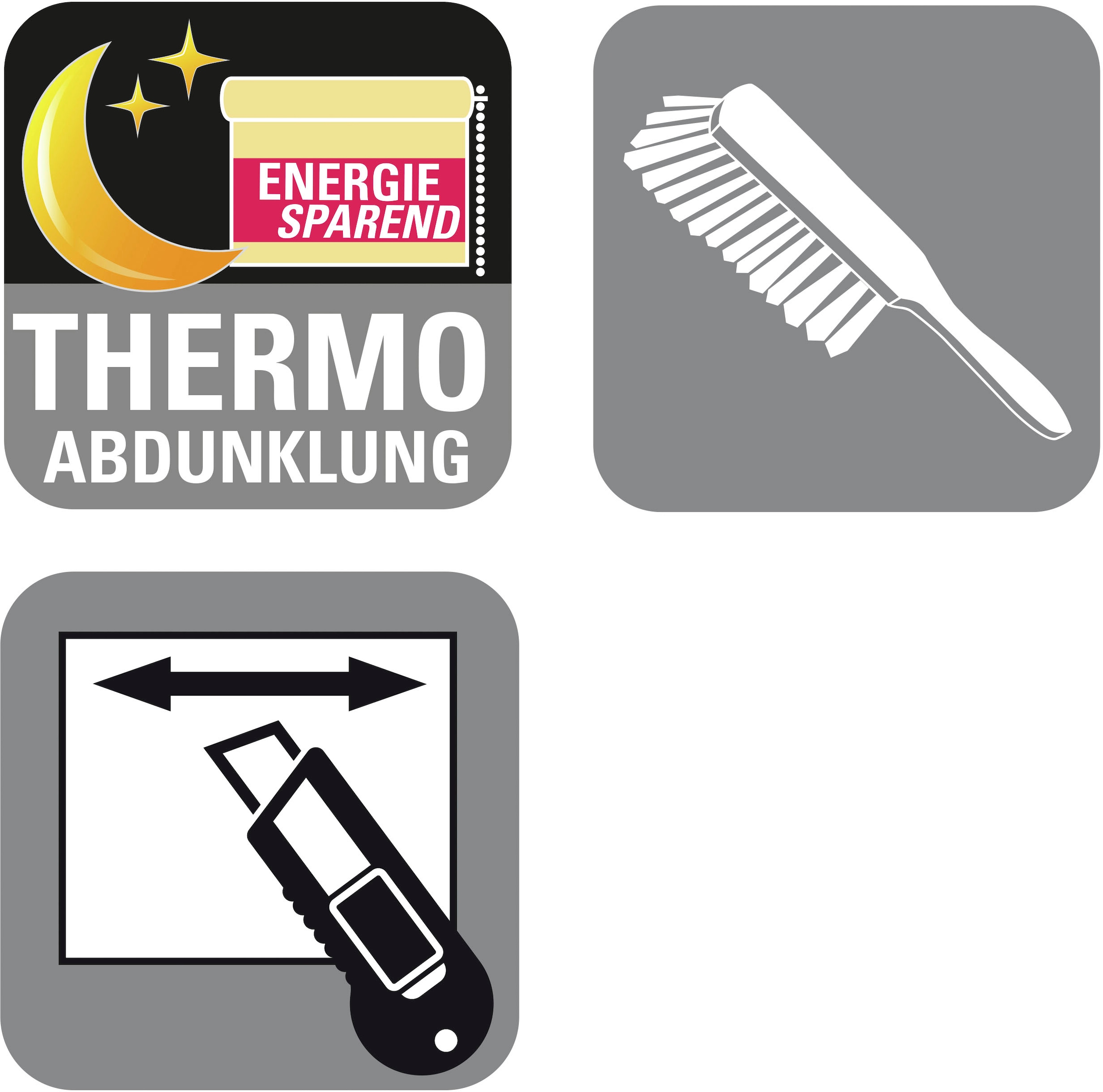 GARDINIA Seitenzugrollo »EASYFIX Rollo Thermo ENERGIESPAREND«, verdunkelnd, energiesparend-Sichtschutz, mit Bohren/ohne Bohren, freihängend, abdunkelnd mit Thermobeschichtung