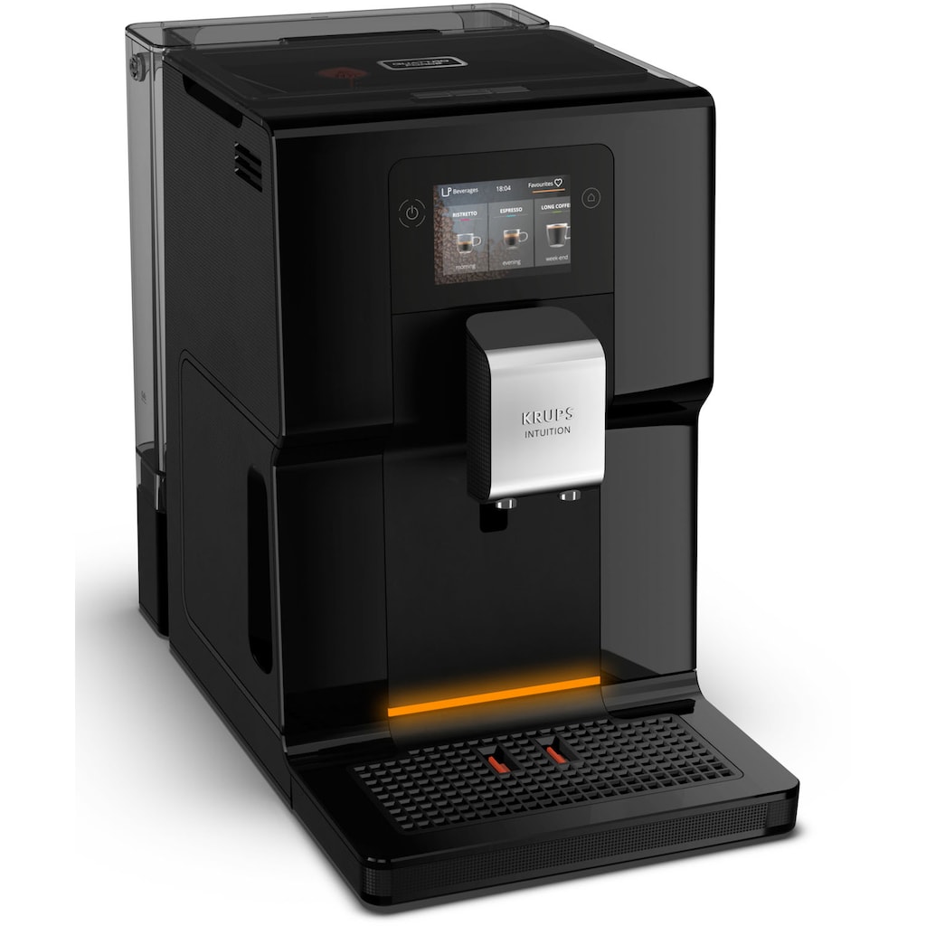 Krups Kaffeevollautomat »EA8738 Intuition Preference«, inkl. Milchbehälter, Smartphoneähnlicher Farb-Touchscreen, Smart Slide Technology, intuitives Lichtsystem, 11 Getränke, OTC-System