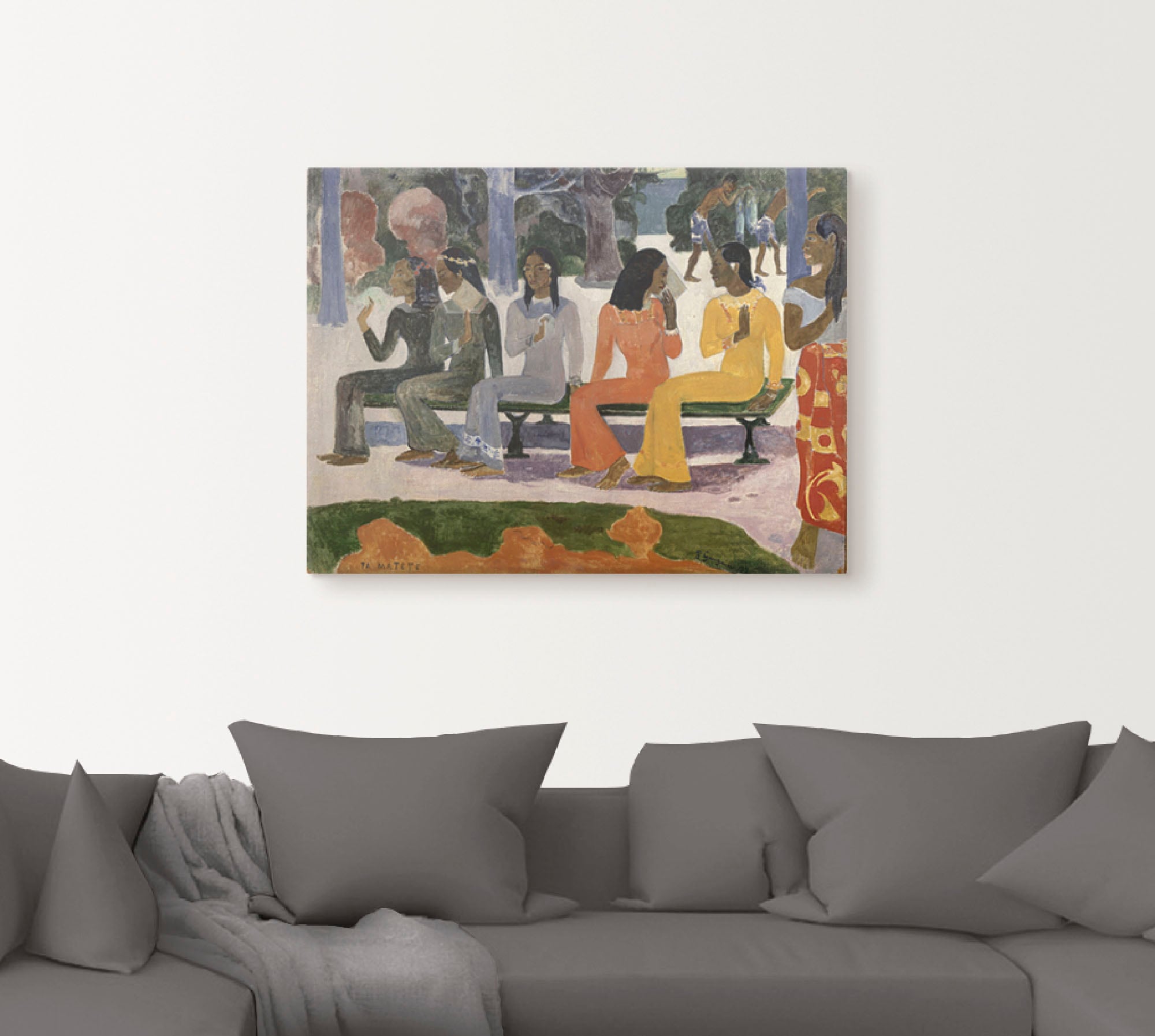 Artland Leinwandbild »Ta Matete (Der Markt). 1892.«, Gruppen & Familien, (1 St.), auf Keilrahmen gespannt