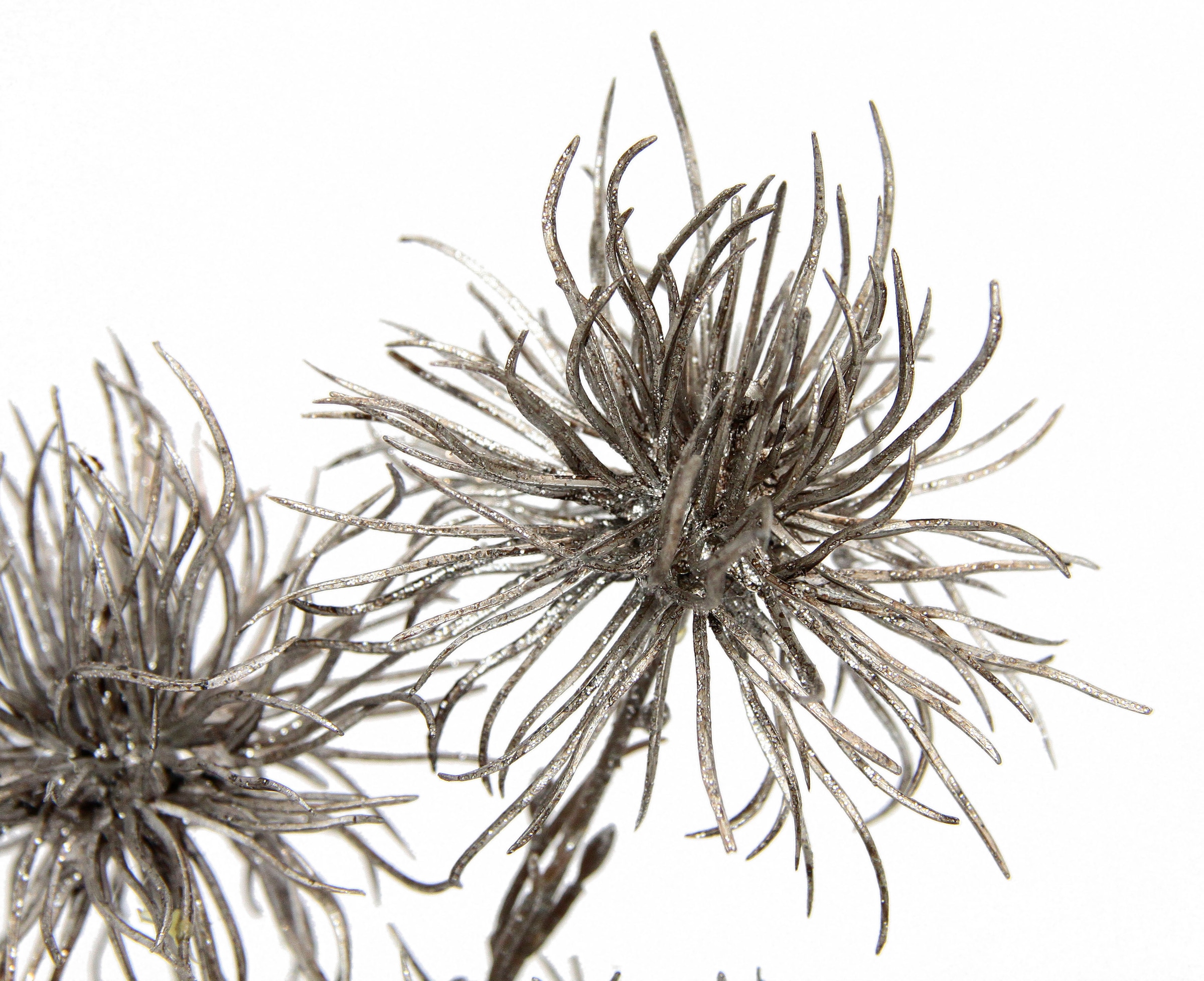 I.GE.A. Kunstblume »Distel«, Metallic-Distelzweig, Kunstzweige, 5er Set