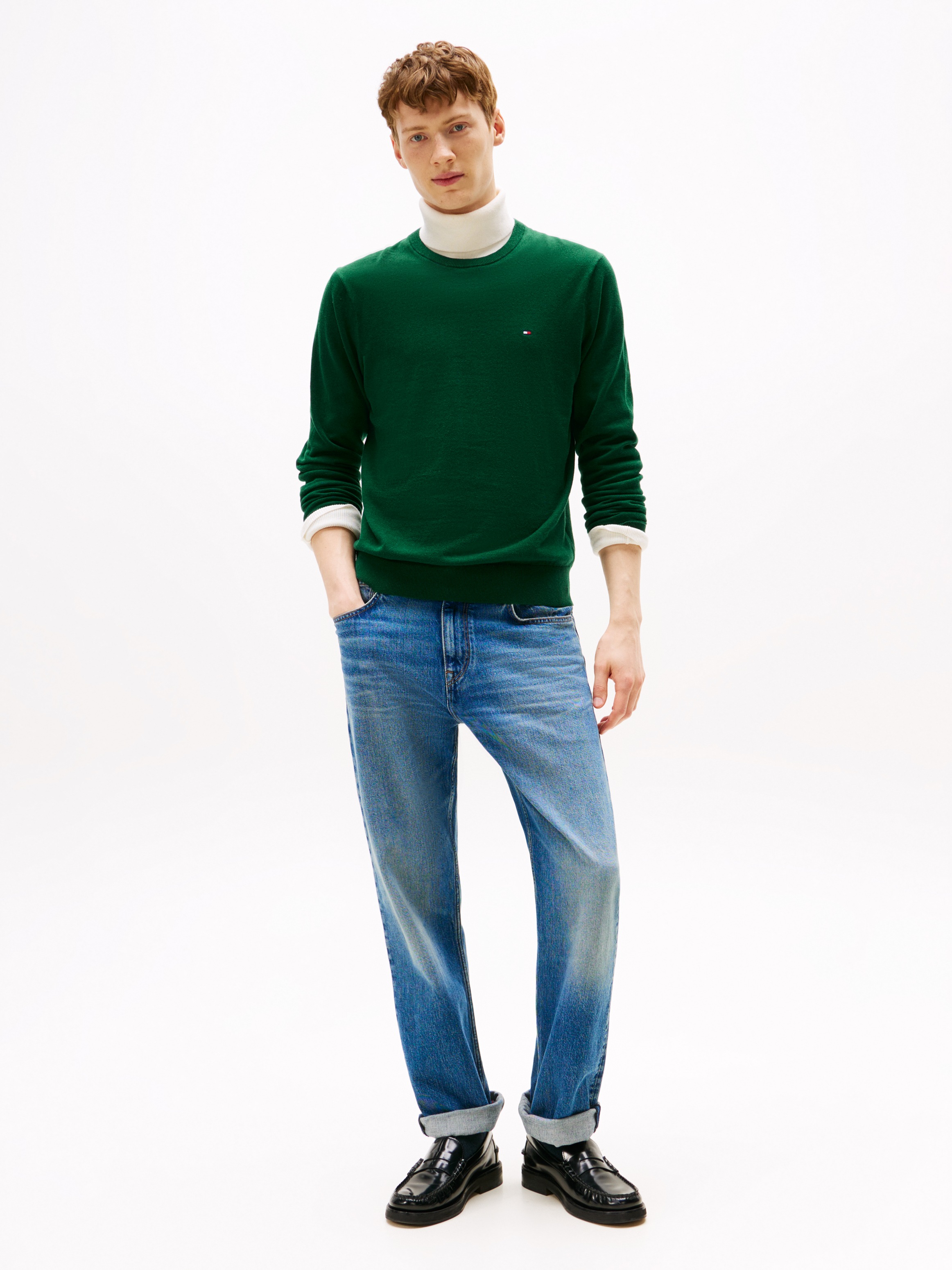 Tommy Hilfiger Rundhalspullover »ESSENTIAL COTTON CREW NECK«