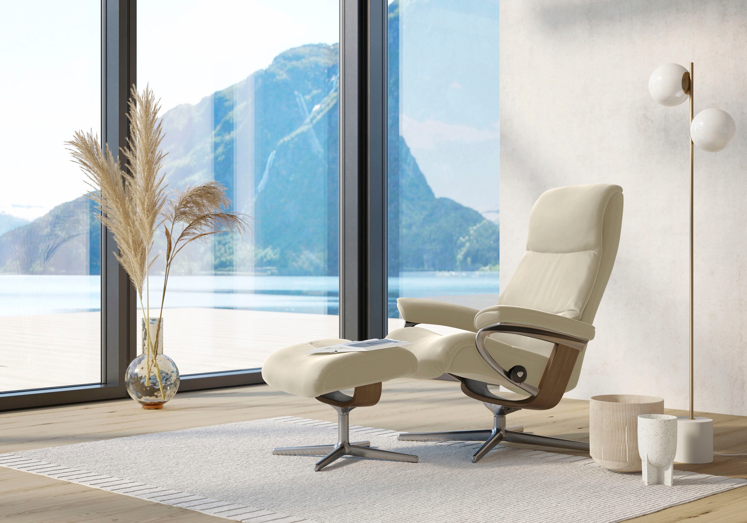 Stressless® Relaxsessel »View«, (Set, Relaxsessel mit Hocker), mit Hocker, günstig online kaufen