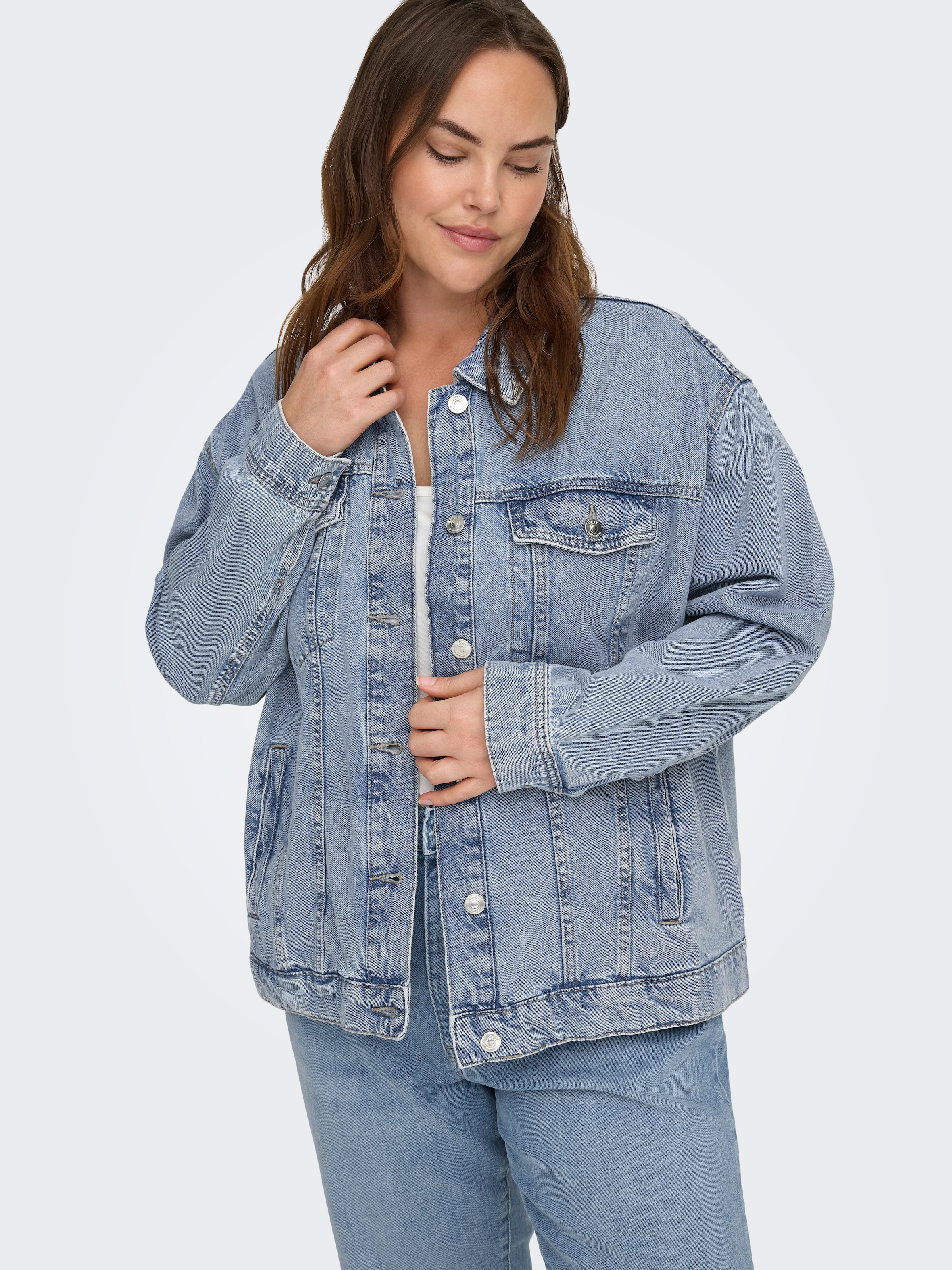 ONLY CARMAKOMA Jeansjacke »CAROCEAN L/S OVERSIZE JKT DNM NOOS«