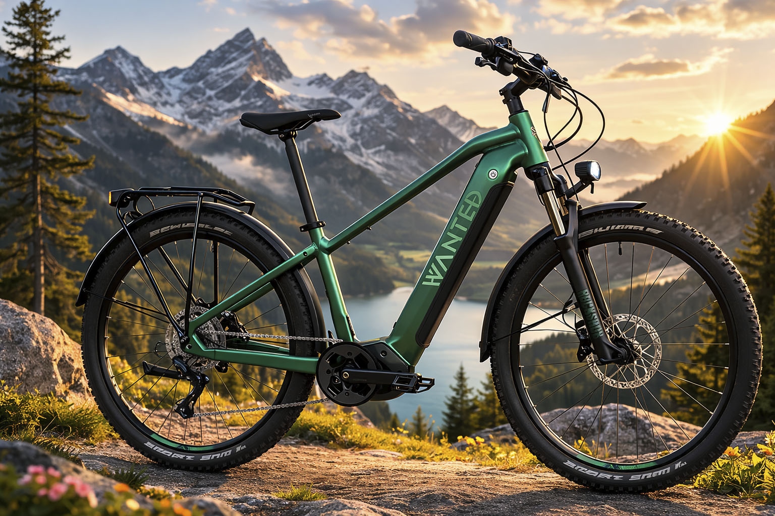 WANTED »WANTED CORVARA 27,5 Zoll – Bosch Performance Line CX Motor, RockShox« 10 Gang Shimano DEORE RDM5120 Schaltwerk Kettenschaltung Mittelmotor 250 W BOSCH PERFORMANCE LINE CX 36 V/250 W, Mittelmotor