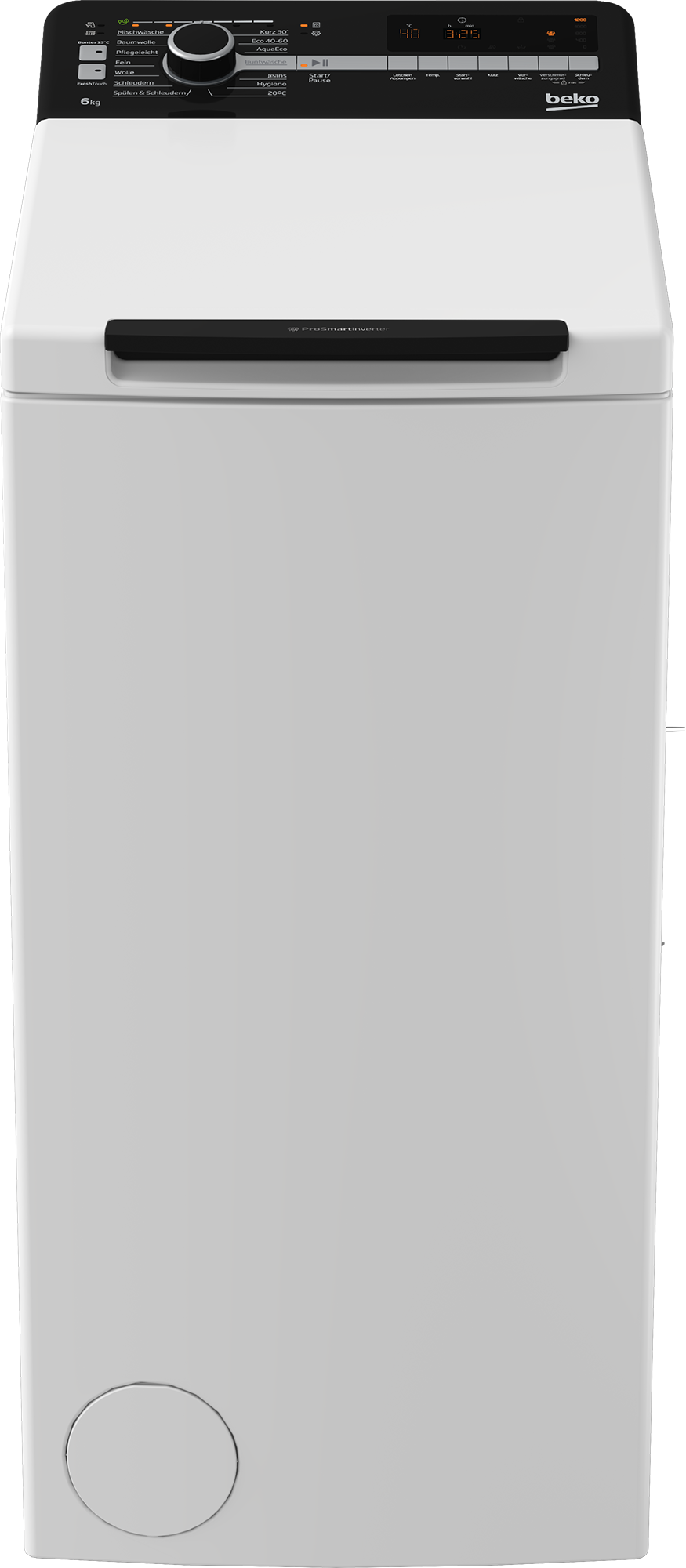 BEKO Waschmaschine Toplader »BTL1WFP10622DE« 6 kg 1200 U/min Express-Funktion weiß FreshTouch