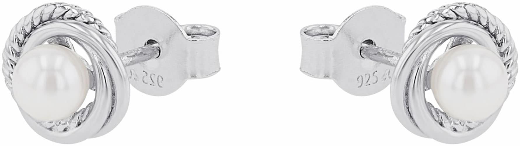 Amor Paar Ohrstecker »Knoten-Optik« mit Muschelkernperle