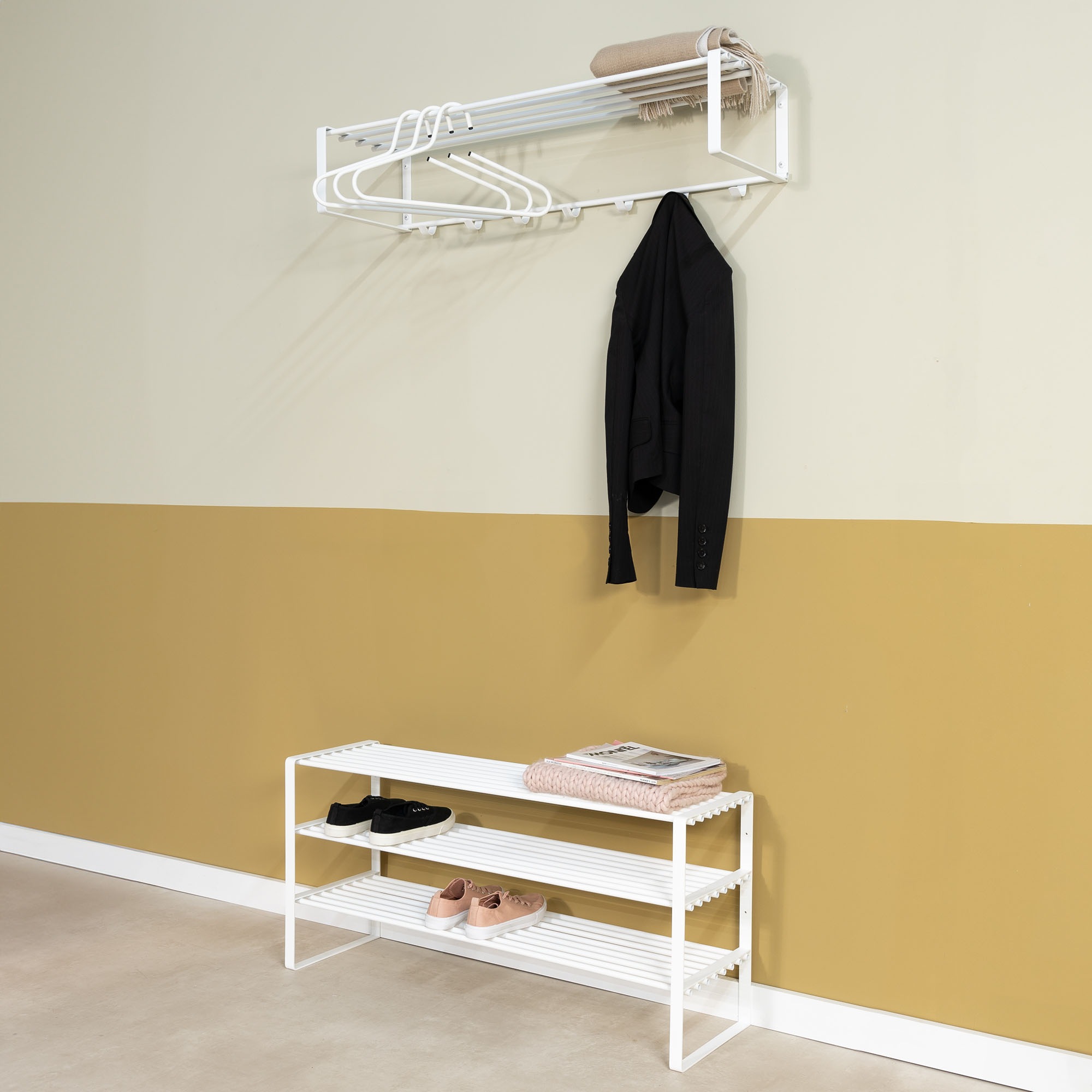 Spinder Design Schuhregal »REX SR 2 - 100 cm«, (1 St.), Regal aus Stahl, wahlweise Breite 70 cm oder 100 cm