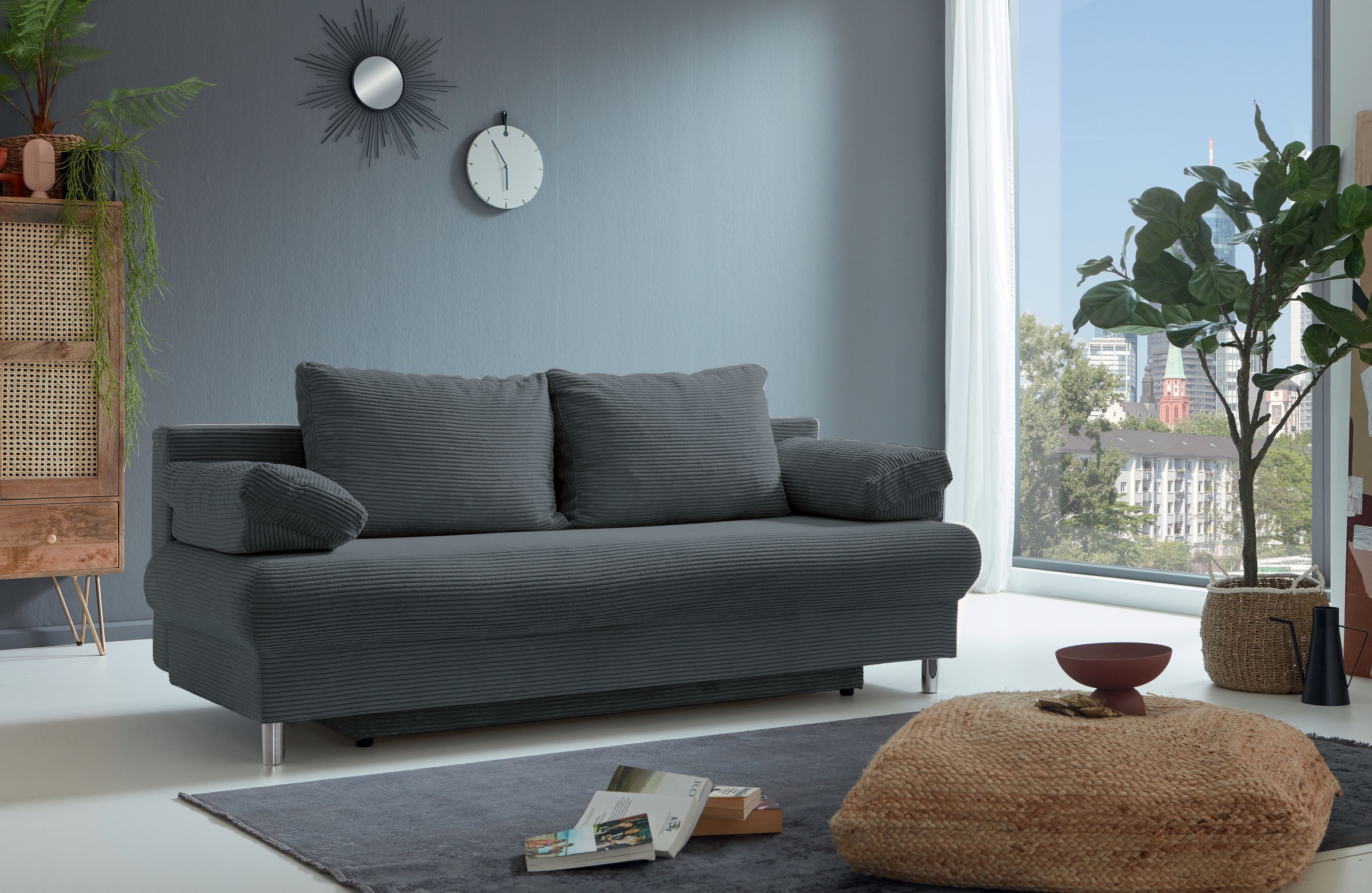 Home affaire Schlafsofa »Como« 2-Sitzer, Federkern, Breite 196 cm, inkl. Rü günstig online kaufen