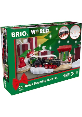 BRIO® Spielzeug-Eisenbahn »BRIO® WORLD, Batterie-Dampflok Weihnachts-Set«, (Set),... kaufen