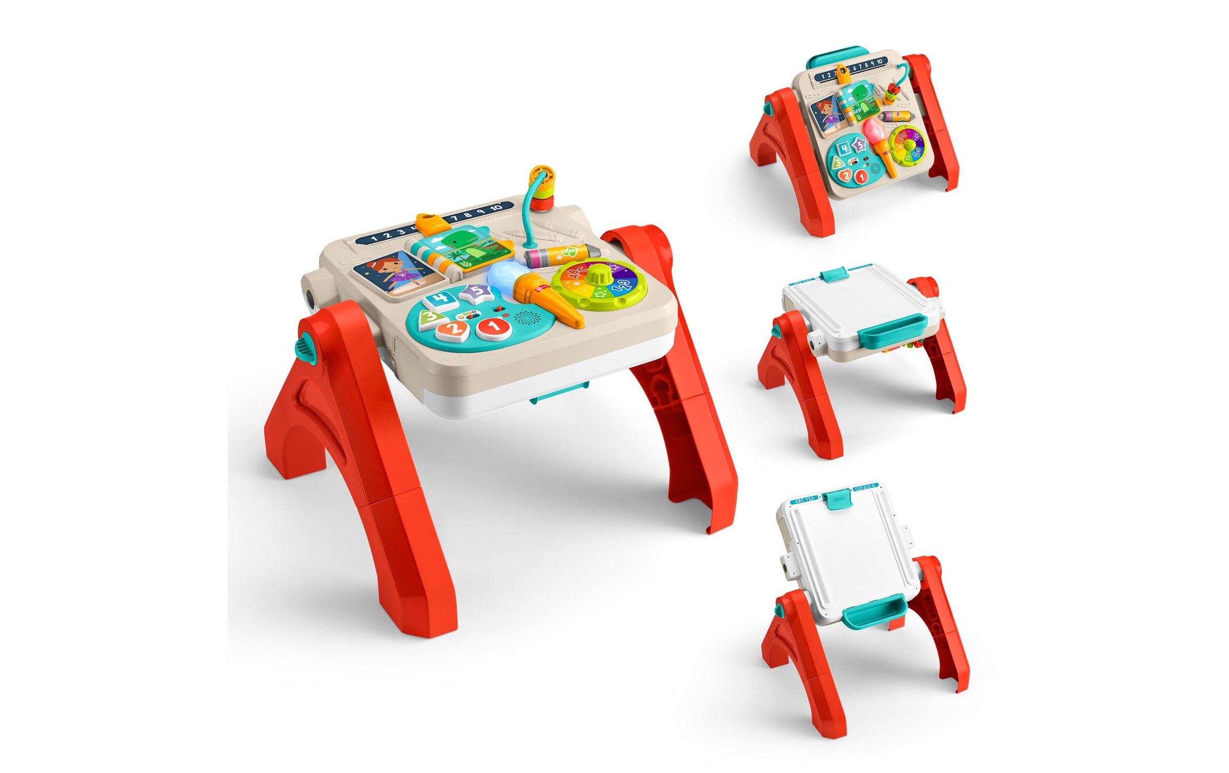 Fisher-Price® Lernspielzeug »4-in-1 Spiel- und Maltisch« Elektronisches, mehrsprachiges Lernspielzeug für Babys und Kleinkinder