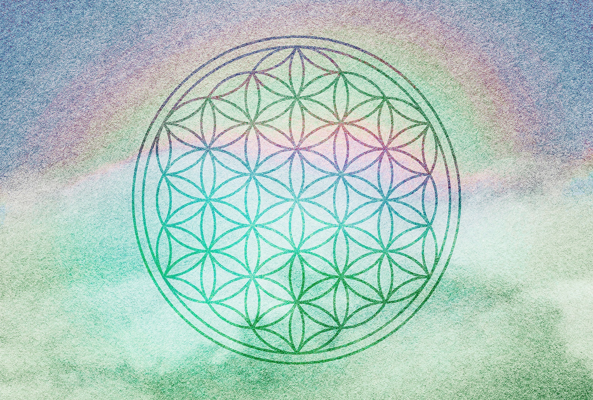 Architects Paper Fototapete »Atelier 47 Flower of Life 2« orientalisch glat günstig online kaufen