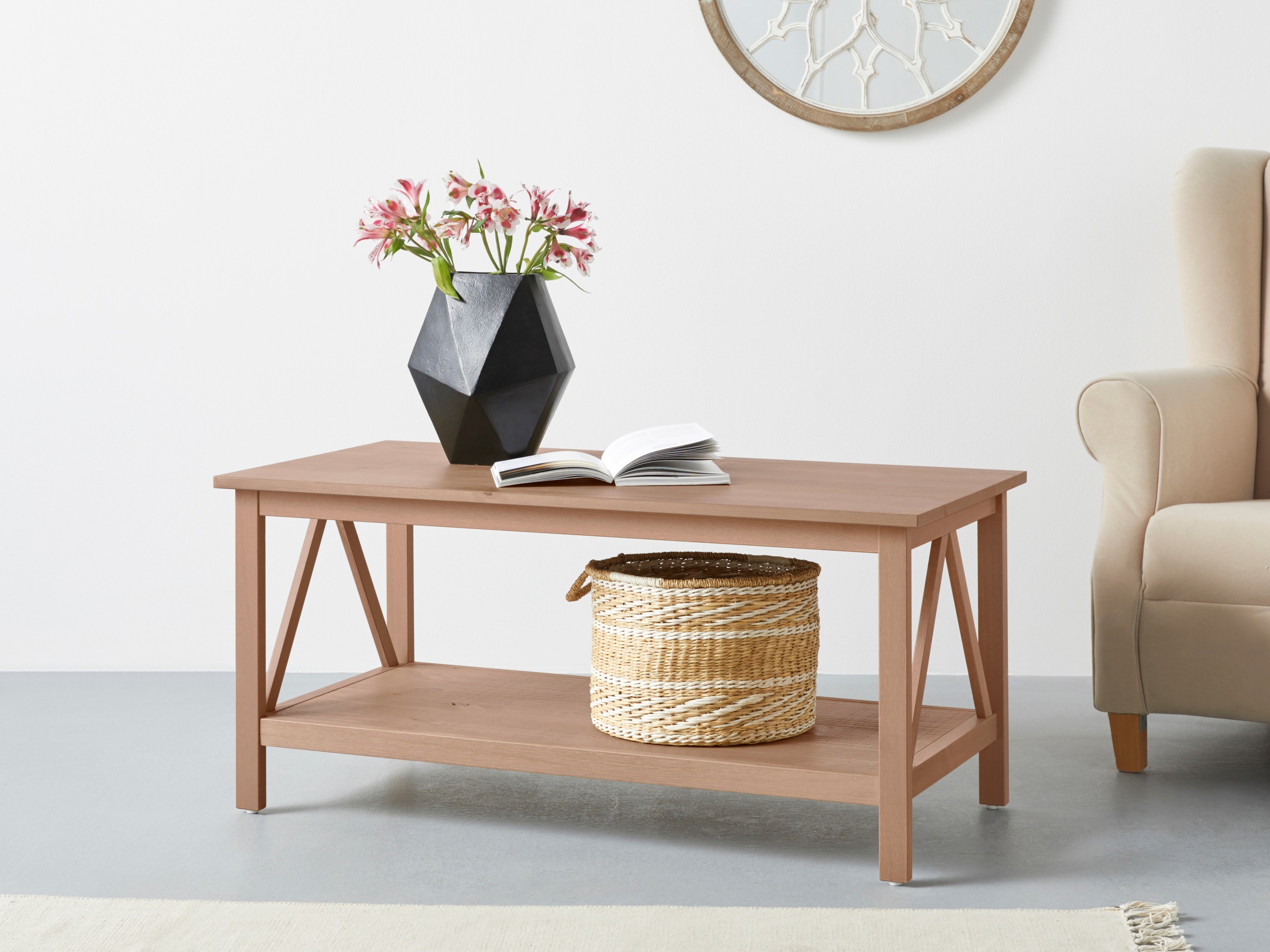 Timbers Couchtisch »Fonville«, (1 St.), Couchtisch aus schönem massivem Kie günstig online kaufen