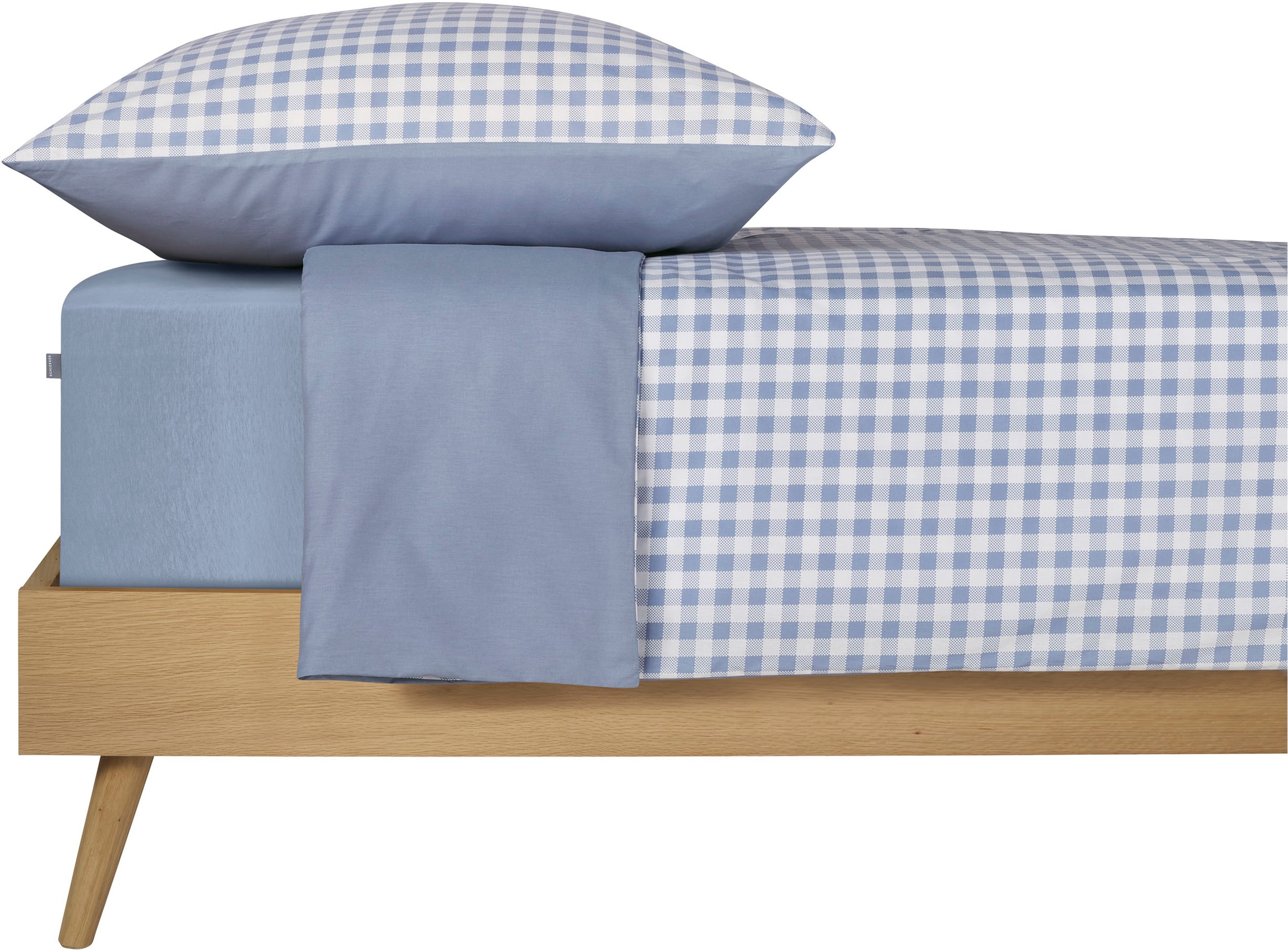 Schiesser Wendebettwäsche »Vichy aus weicher Baumwolle mit Karos«, Made in Green