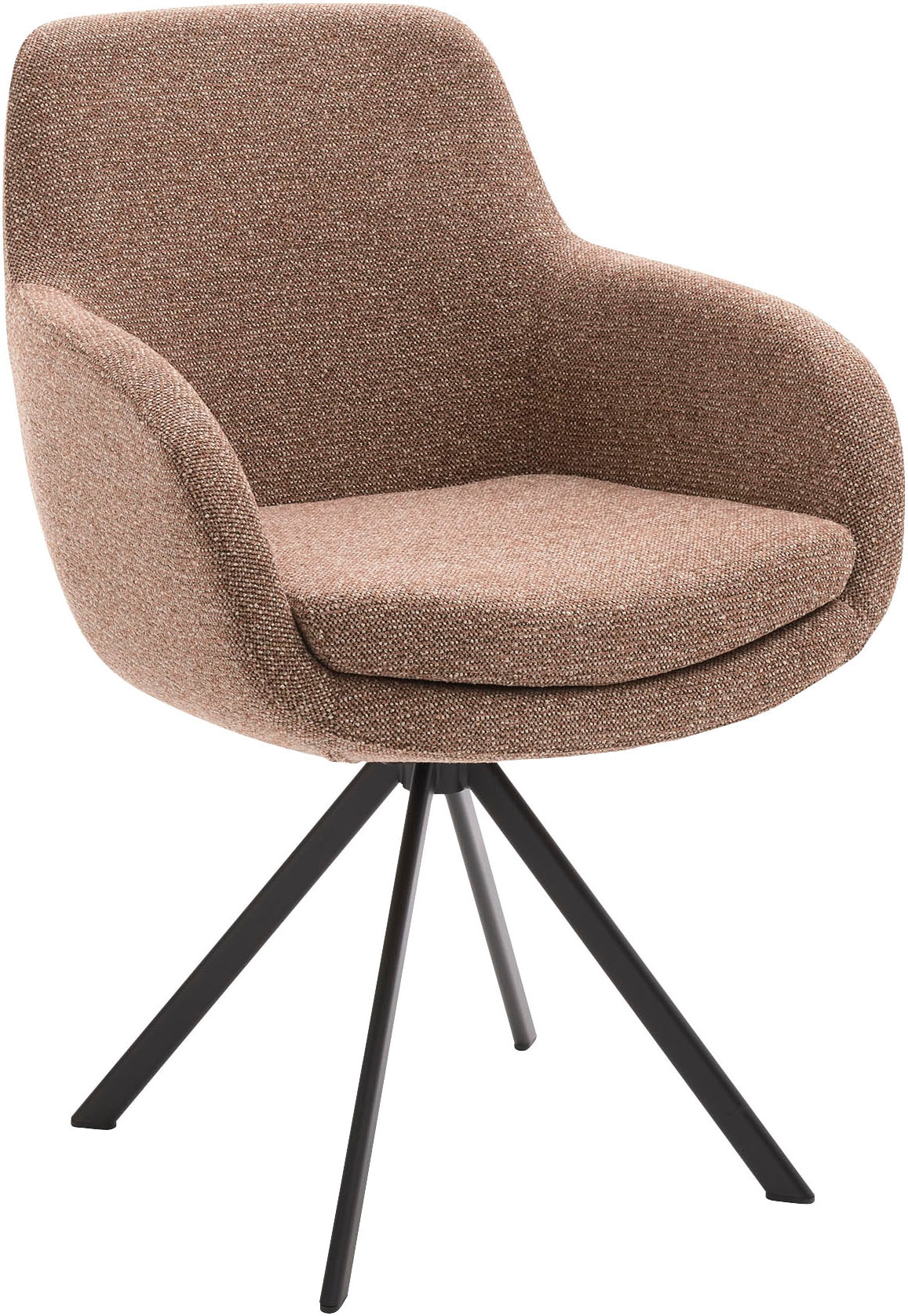 Musterring Esszimmerstuhl »Tavia«, (Set), 2 St., Chenille, Stativgestell Ei günstig online kaufen
