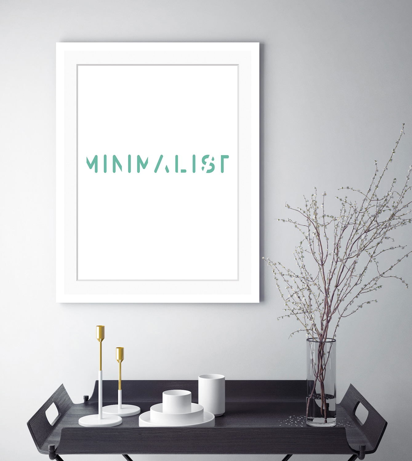 queence Bild »MINIMALIST«, Sprüche & Texte, Schrift, gerahmt günstig online kaufen