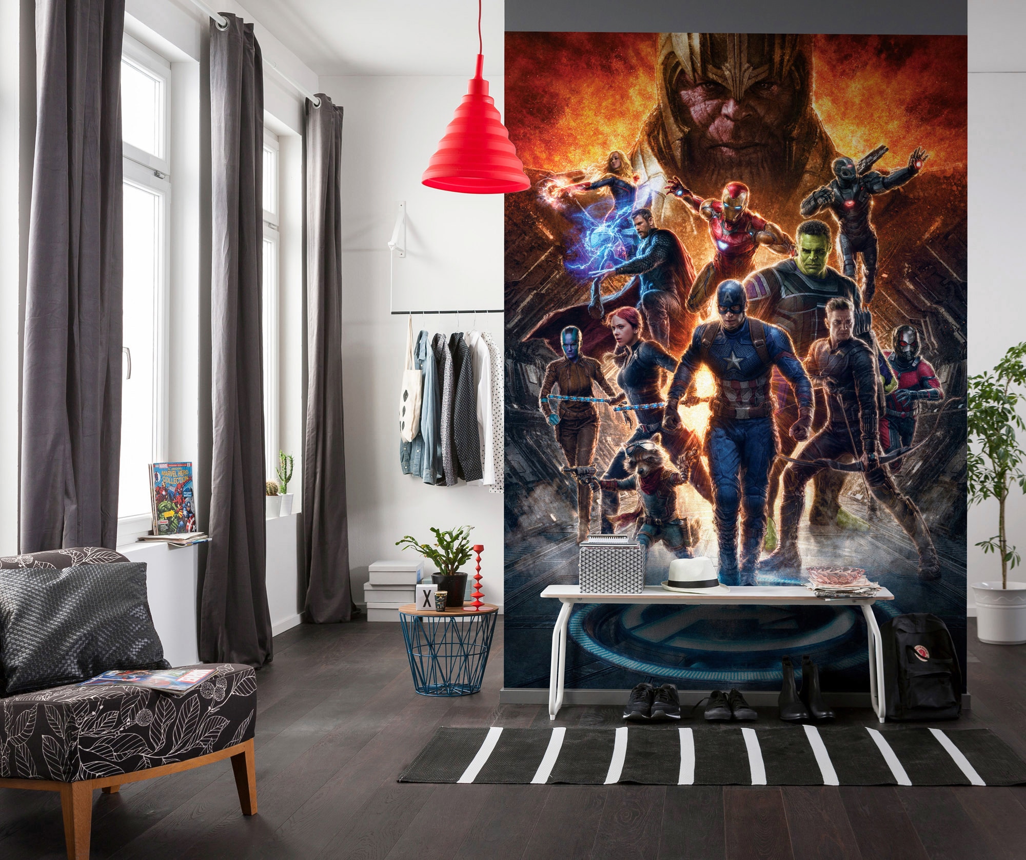 Komar Vliestapete »Avengers vs Thanos«, 200x280 cm (Breite x Höhe) günstig online kaufen