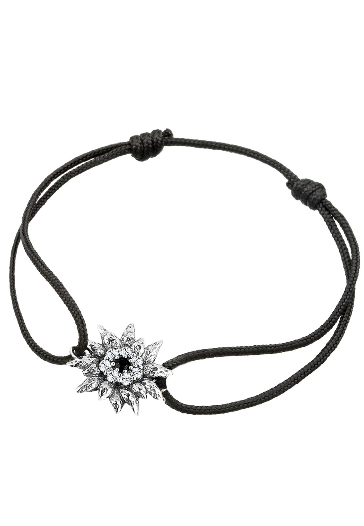 Elli Armband »Edelweiß Tracht Kristalle 925 Silber«