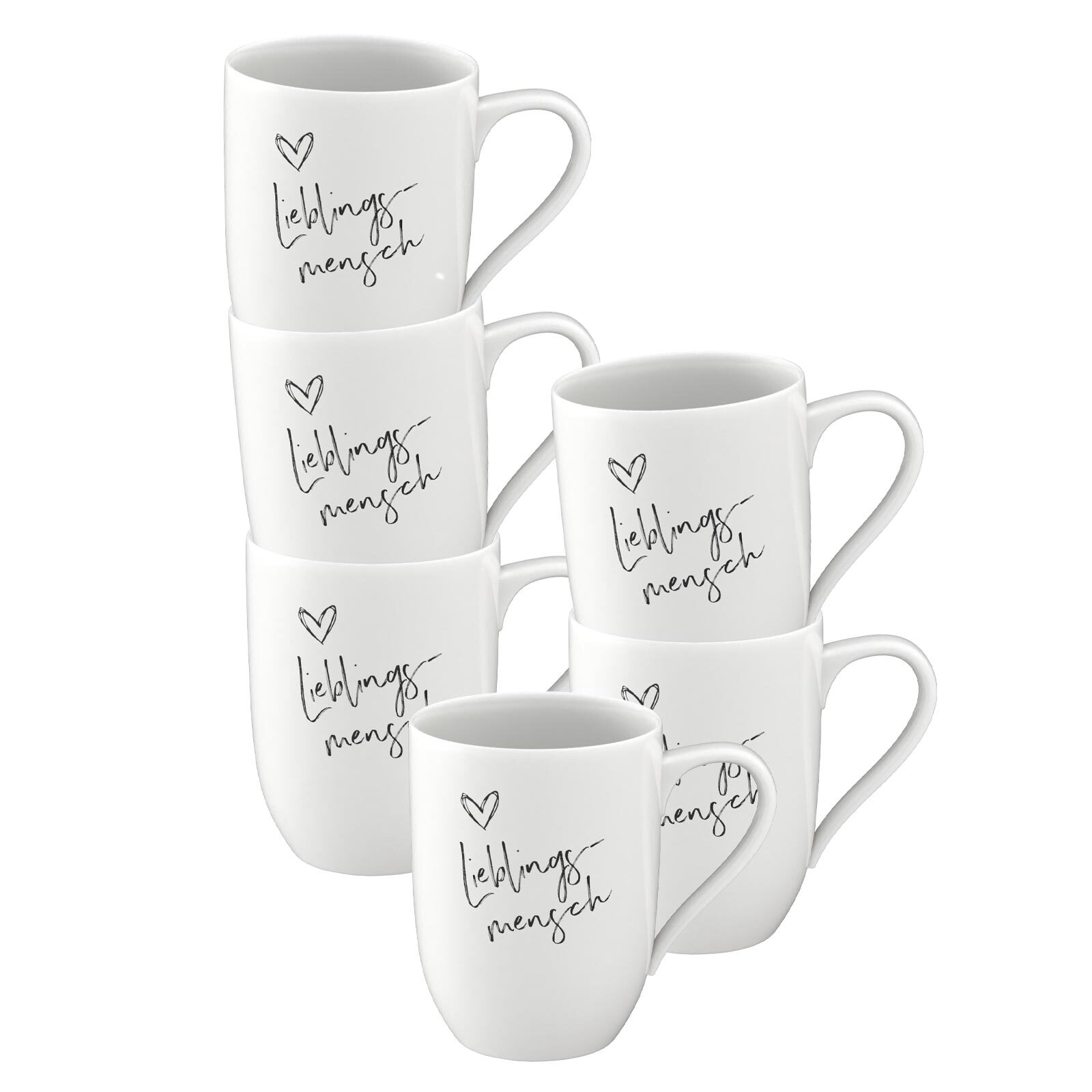 Villeroy & Boch Becher »Becher mit Henkel 'Lieblingsmensch' Statement 290 m günstig online kaufen