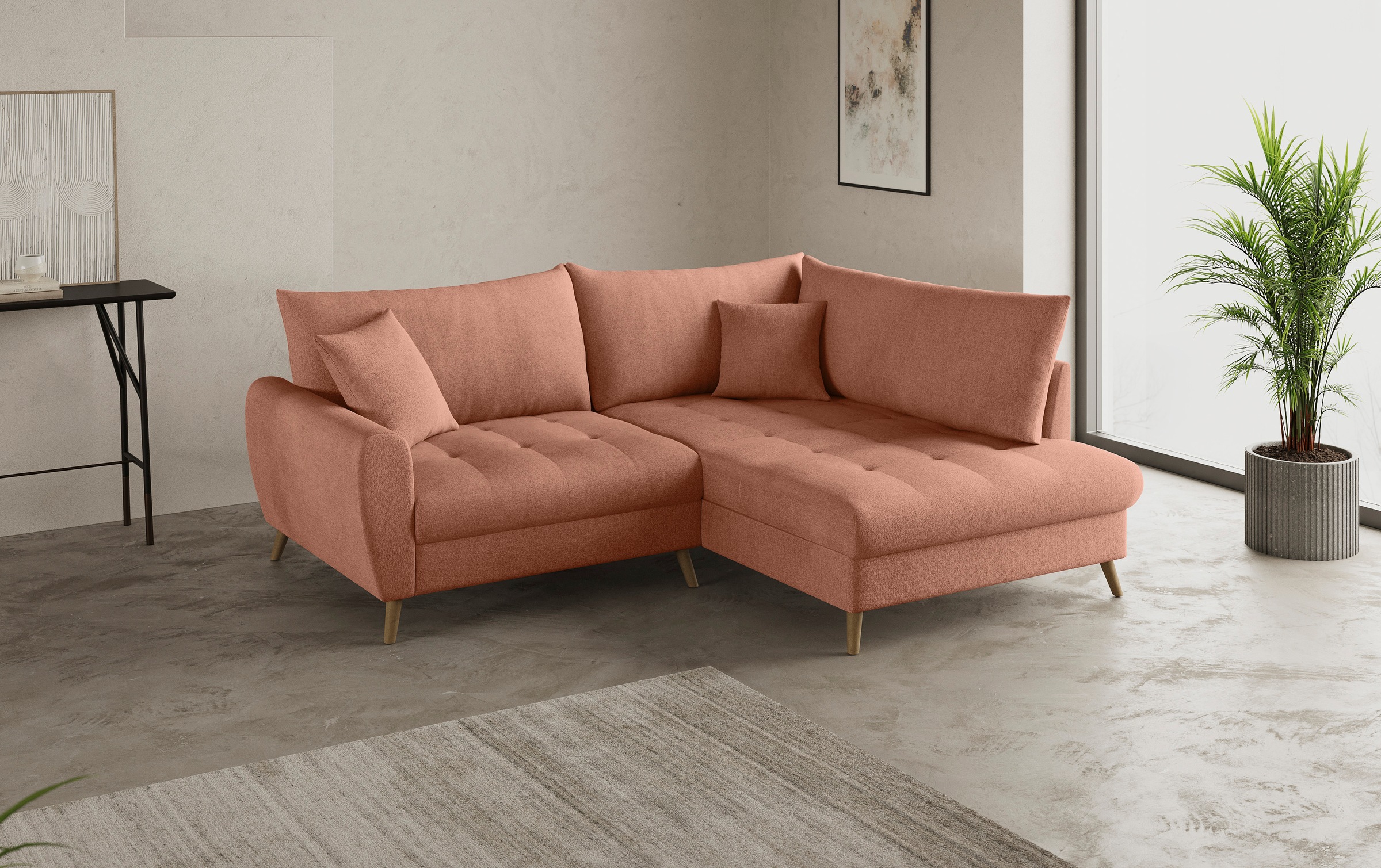Mr. Couch Ecksofa »Blackburn II, L-Form«, Mit Kaltschaumpolsterung bis 140 kg belastbar